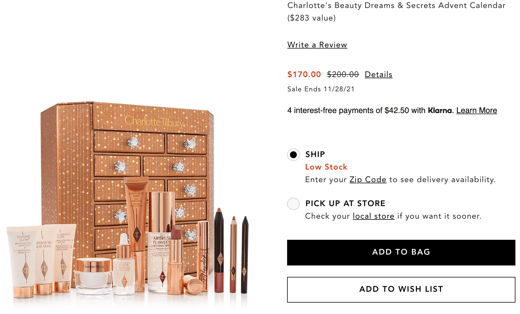 Charlotte Tilbury Advent Calendar 15 Off at Bloomingdales r