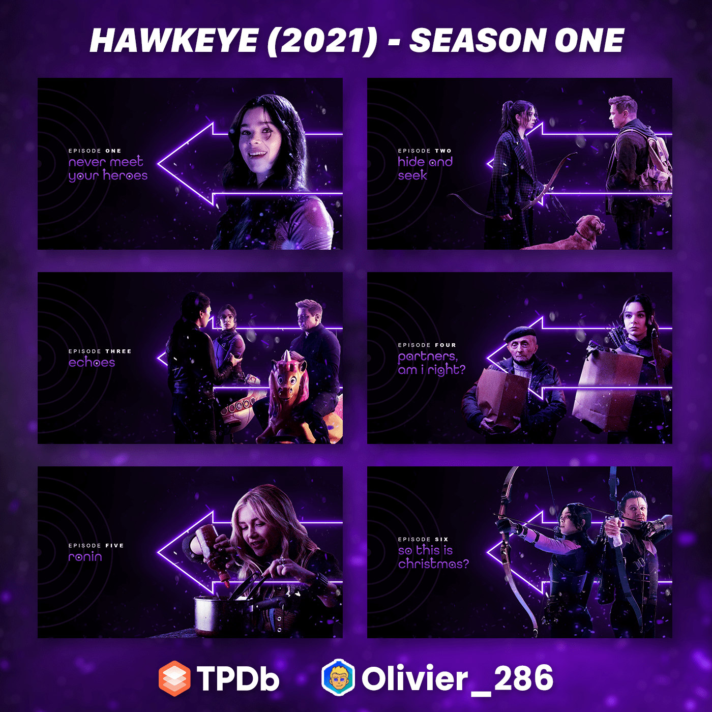 Hawkeye (2021) Season One DIIIVOY Edition r/PlexTitleCards
