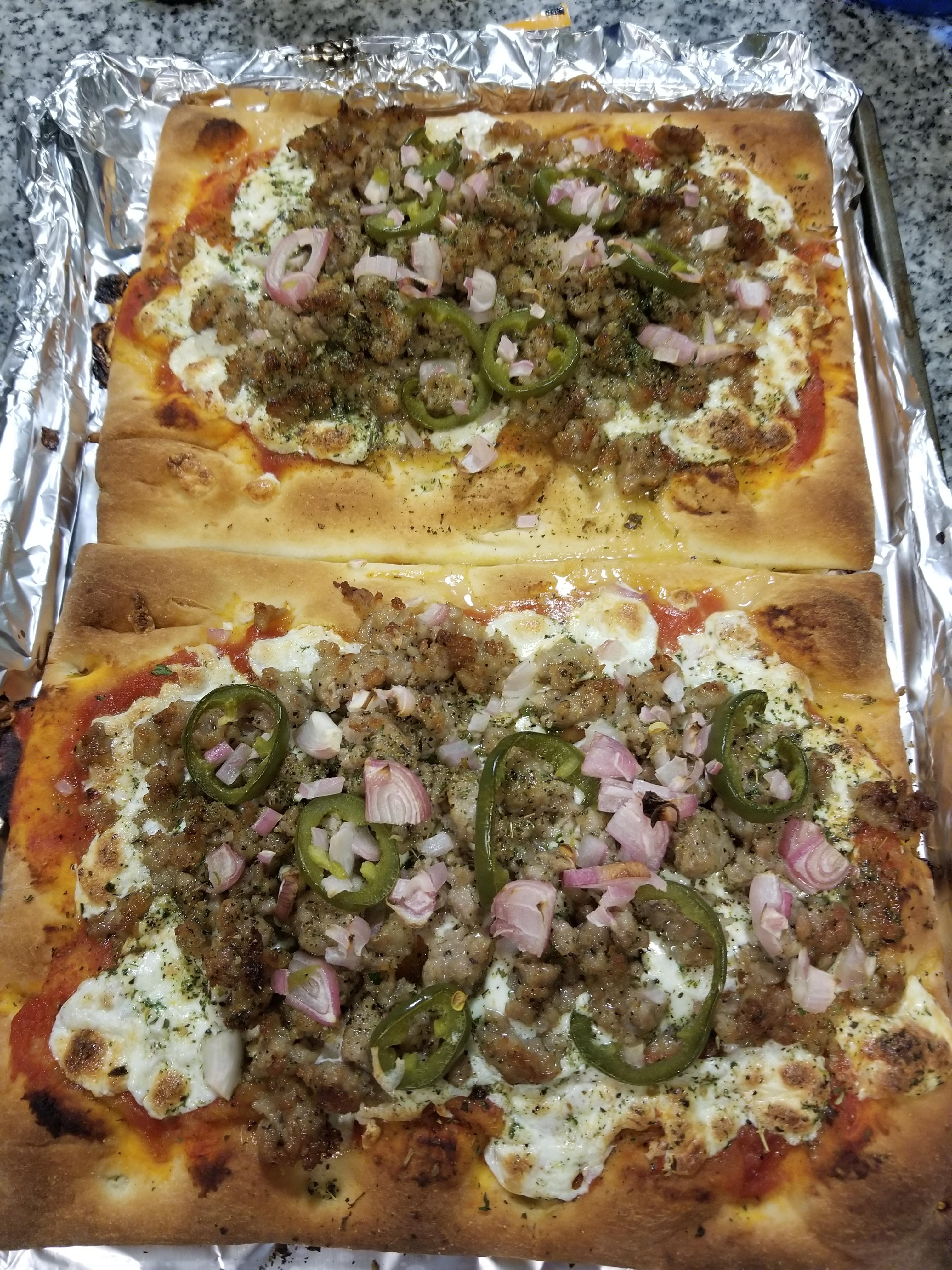 [Homemade] Italian Sausage Pizza r/food