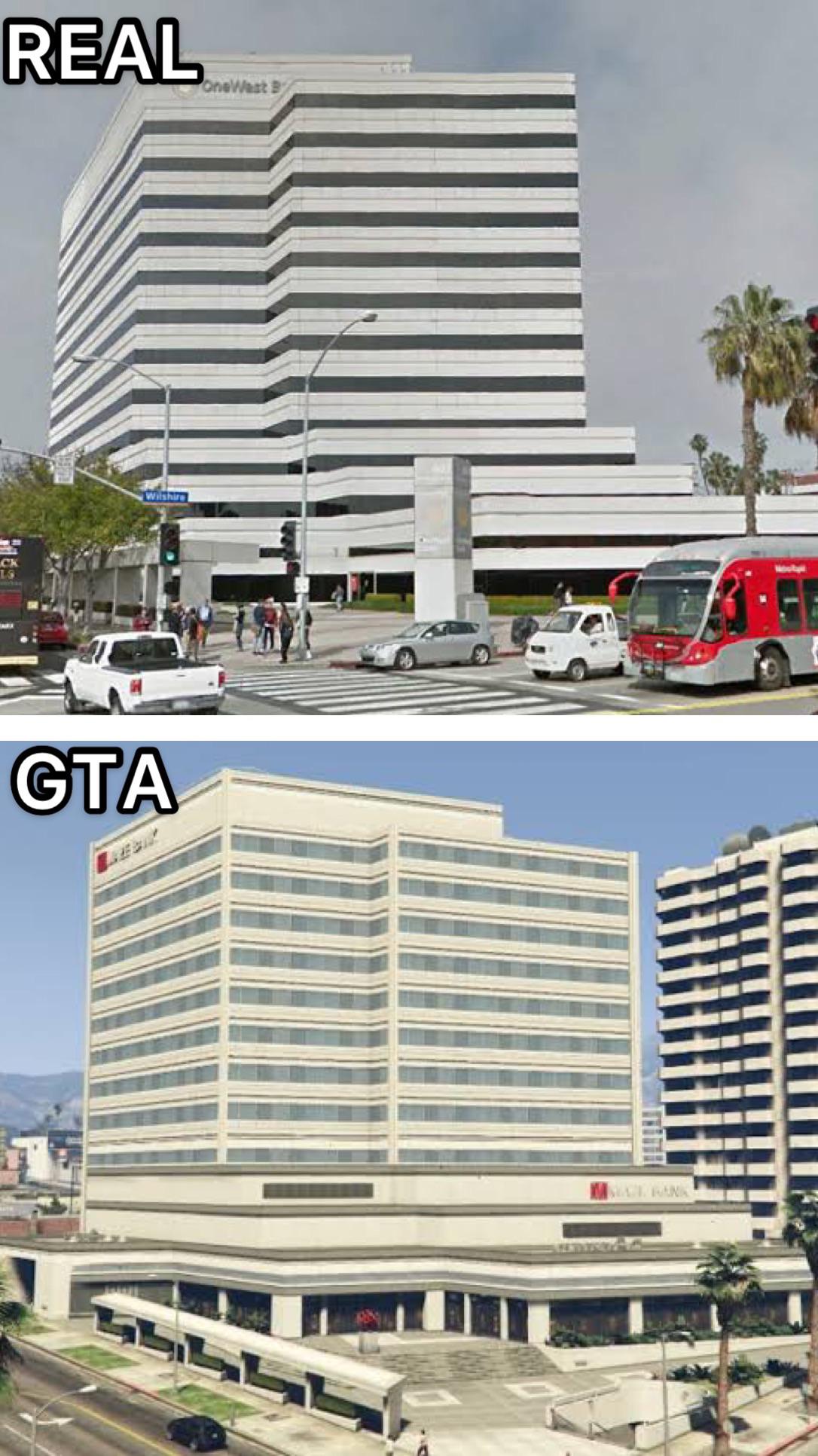 Gta maze bank west vs real life