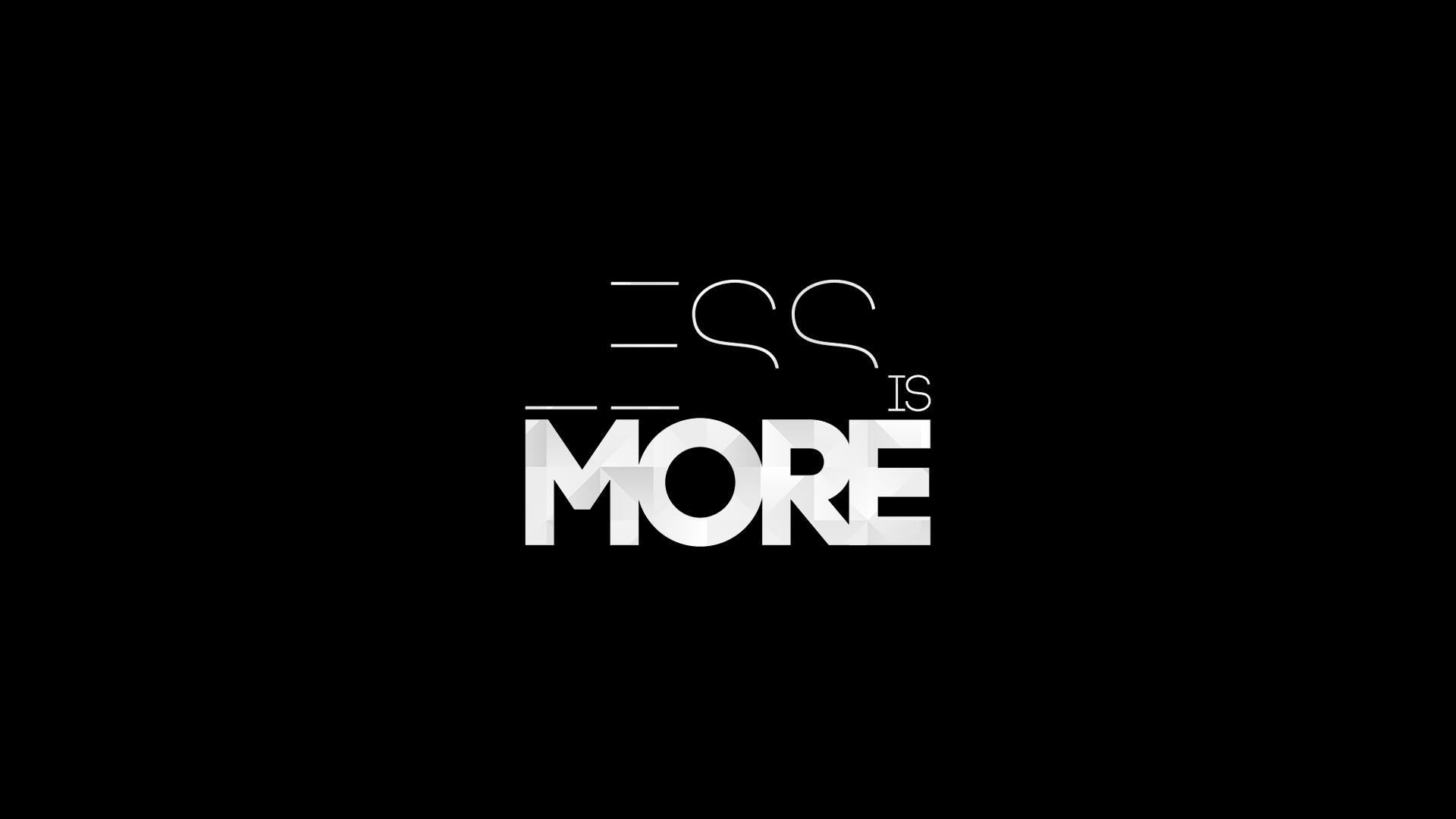 Less is More (1920*1080) wallpaper