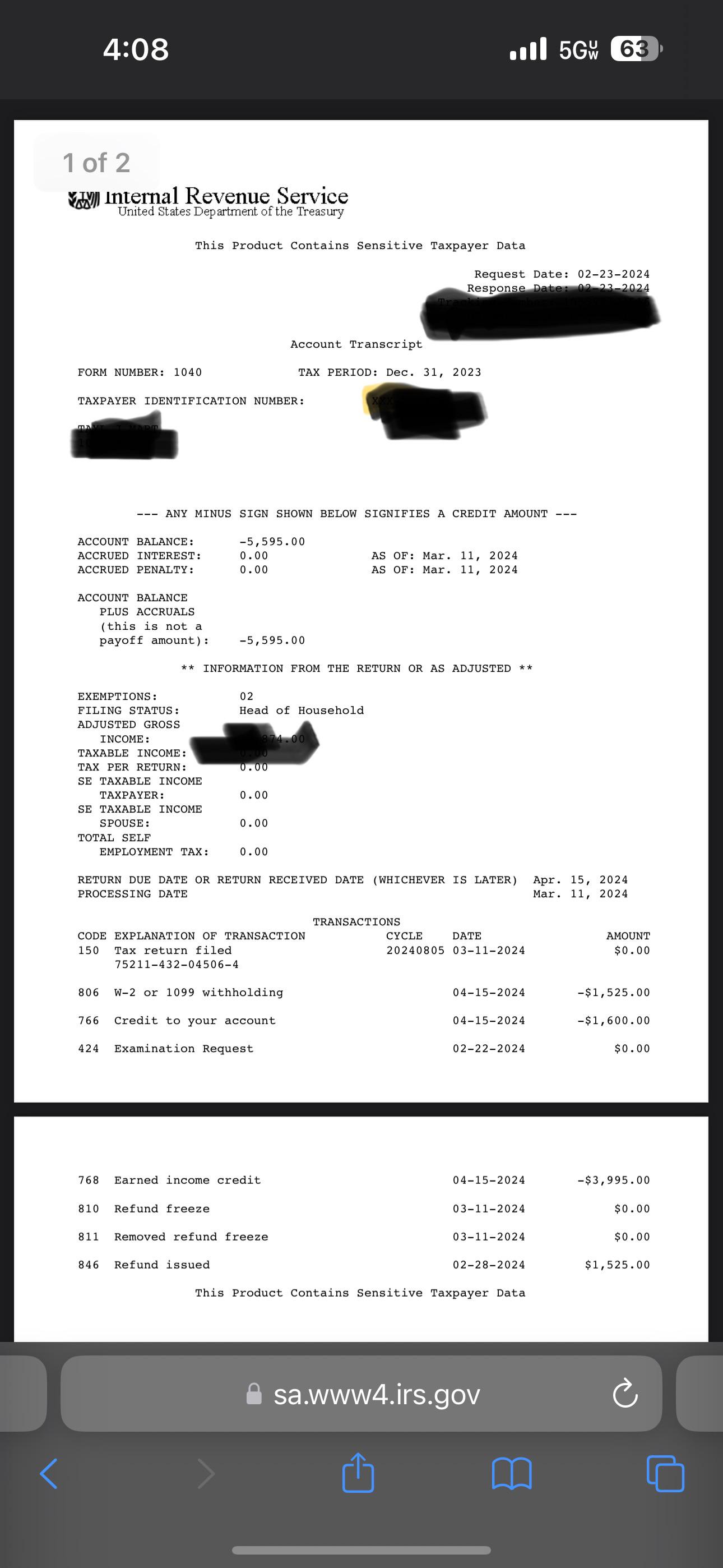 Can anyone tell me how long the irs can hold / review part of my refund