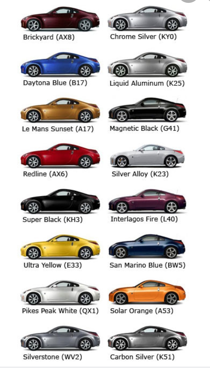 Best color for the 350z? r/350z