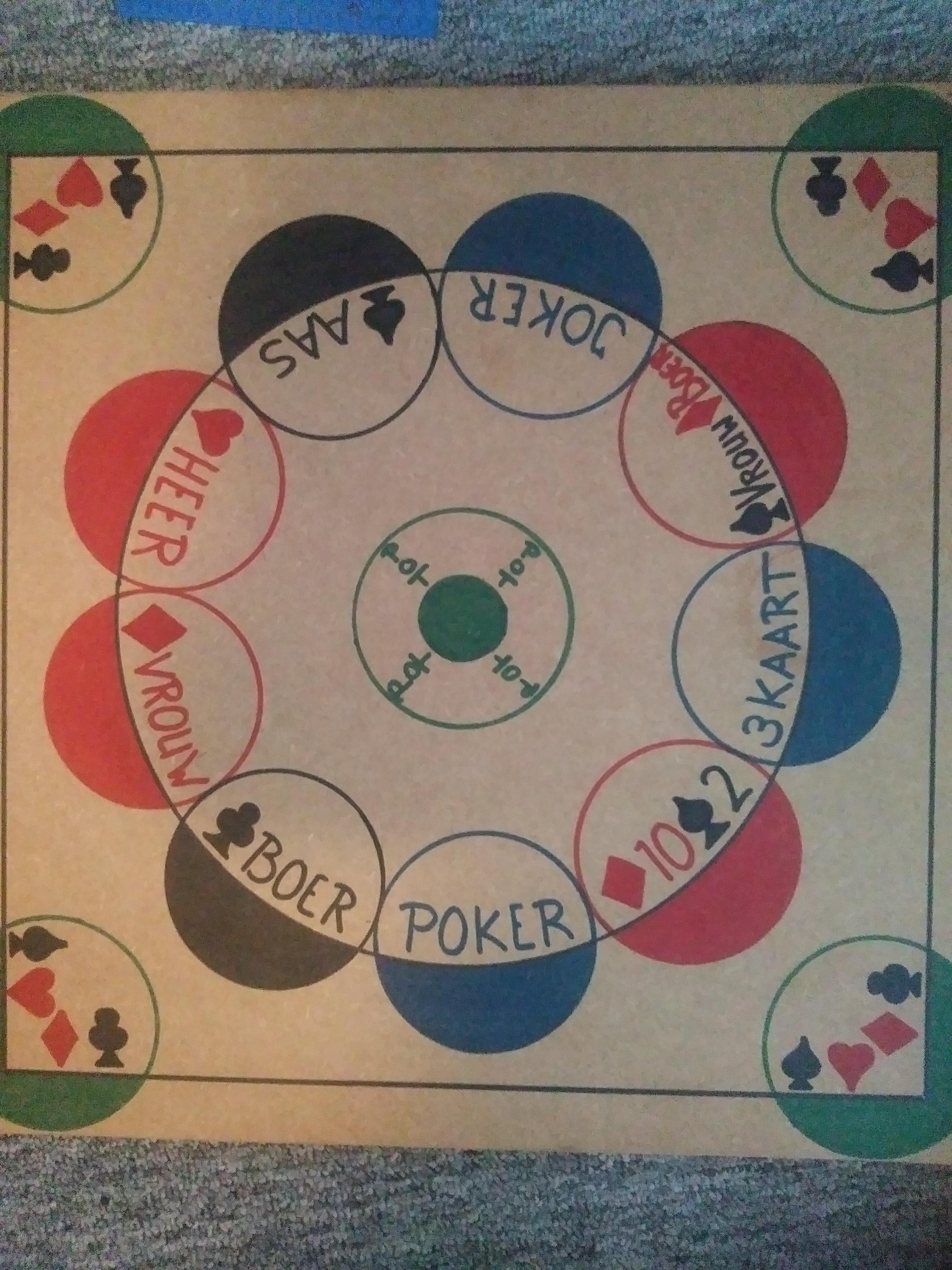 This board seems to be for a Dutch card game, but that's all I can