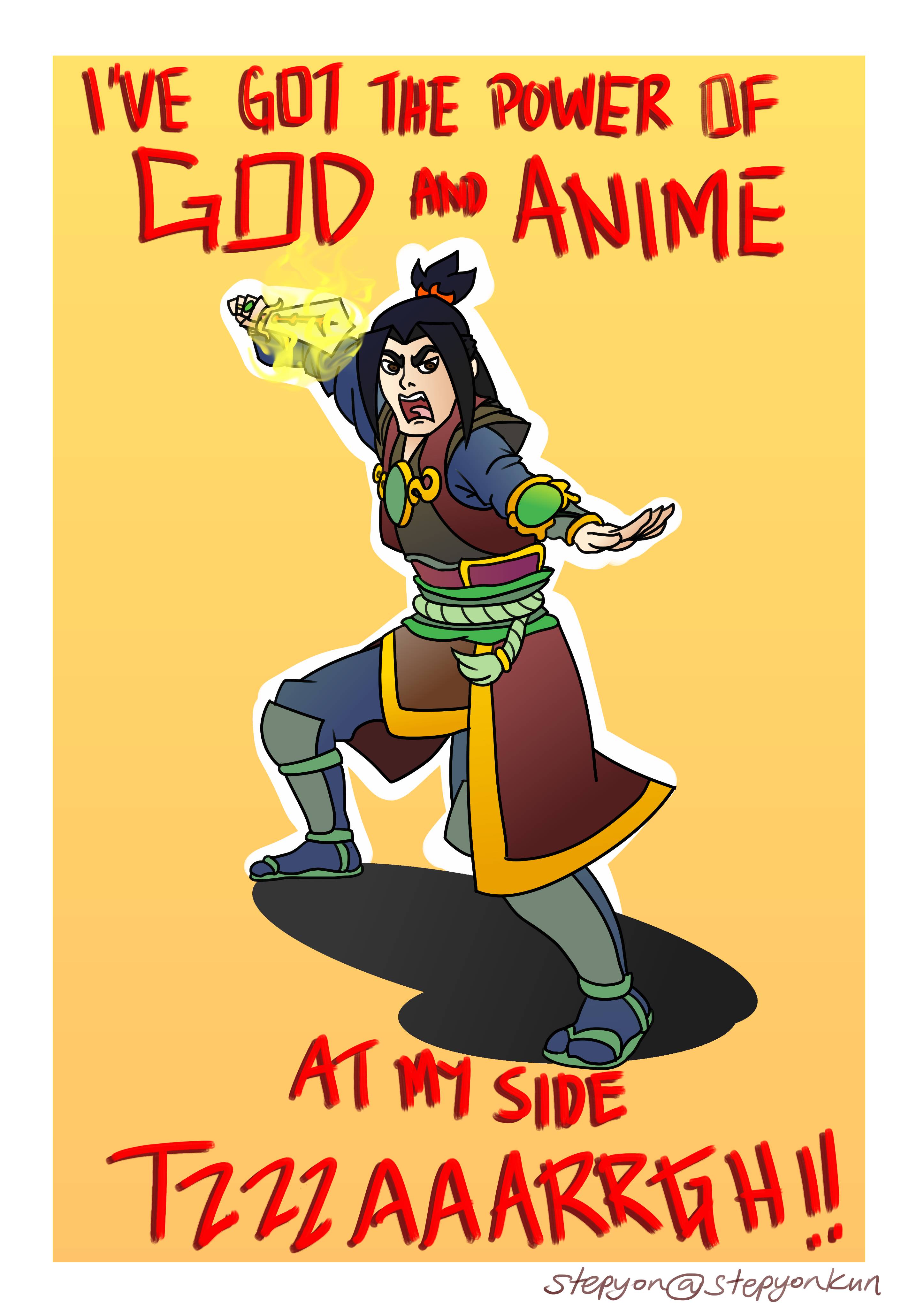 power of GOD AND ANIME at my side Paladins