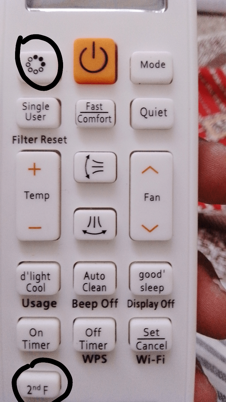 What does these symbols mean ?? On my AC remote : r/HelpMeFindThis