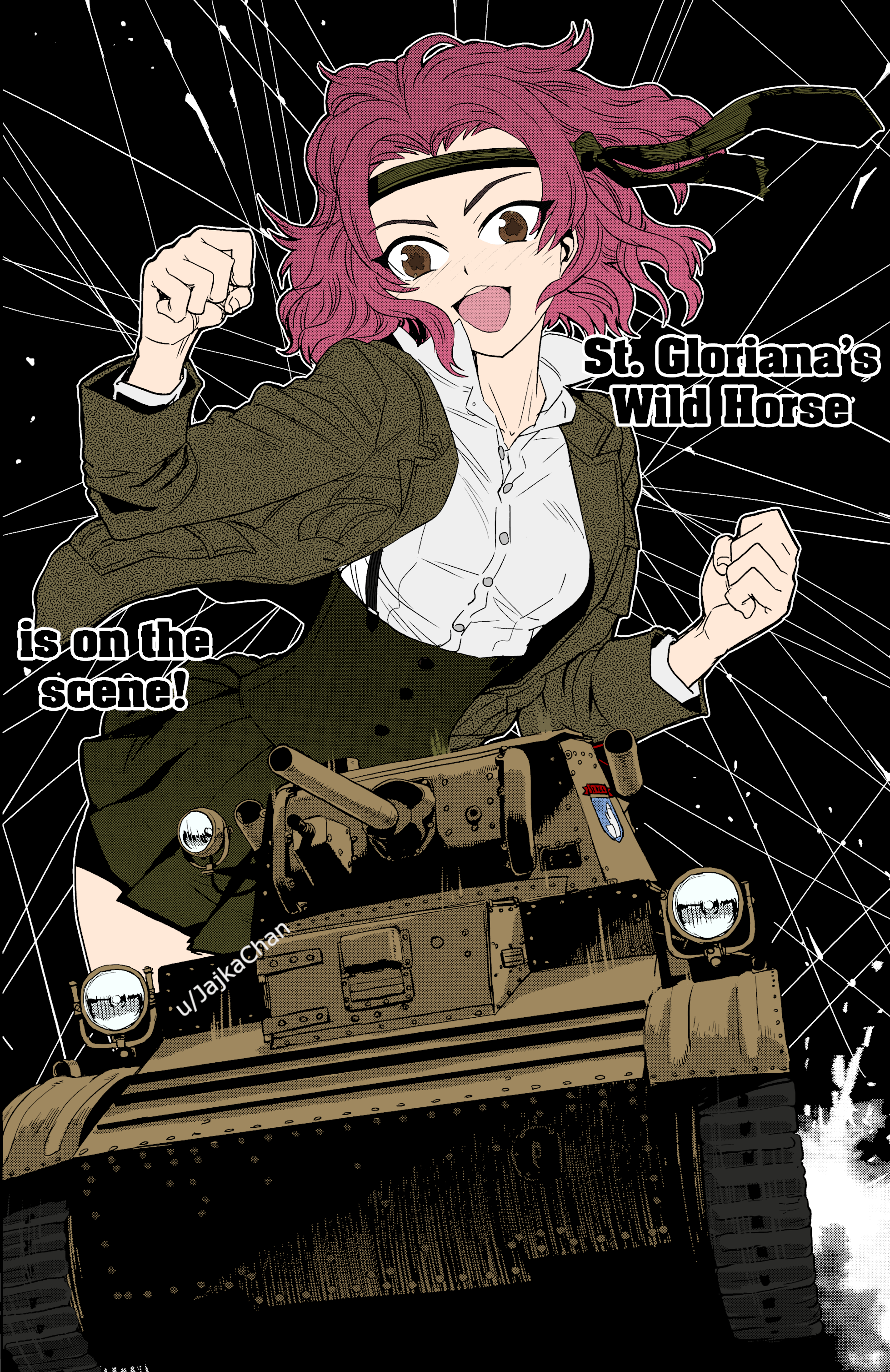 I colorized Rosehip from the GuP Ribbon Warrior (it may