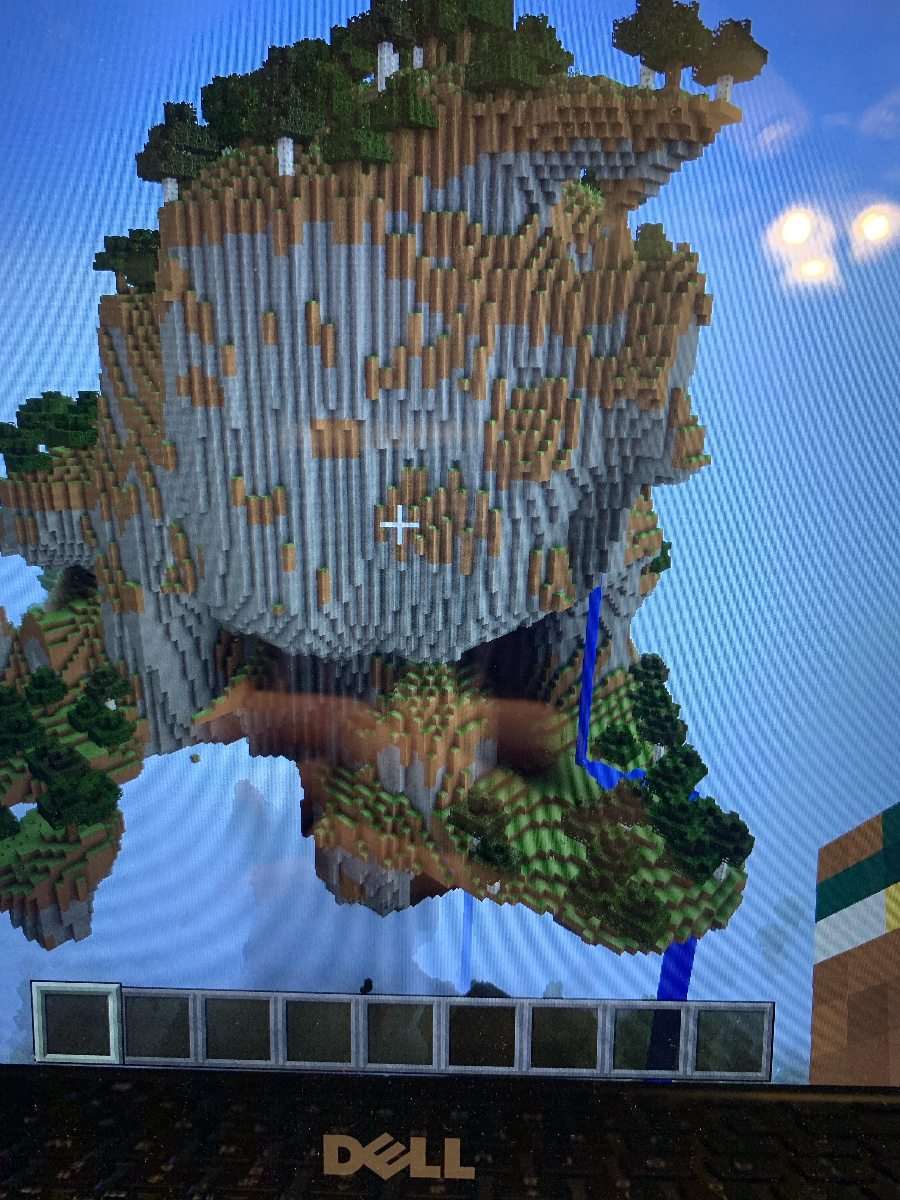 Just found this cool floating island. I’m gonna build something on it Minecraft