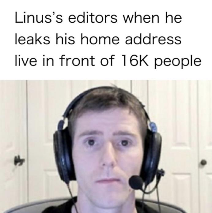 L + Linus r/LinusTechTips