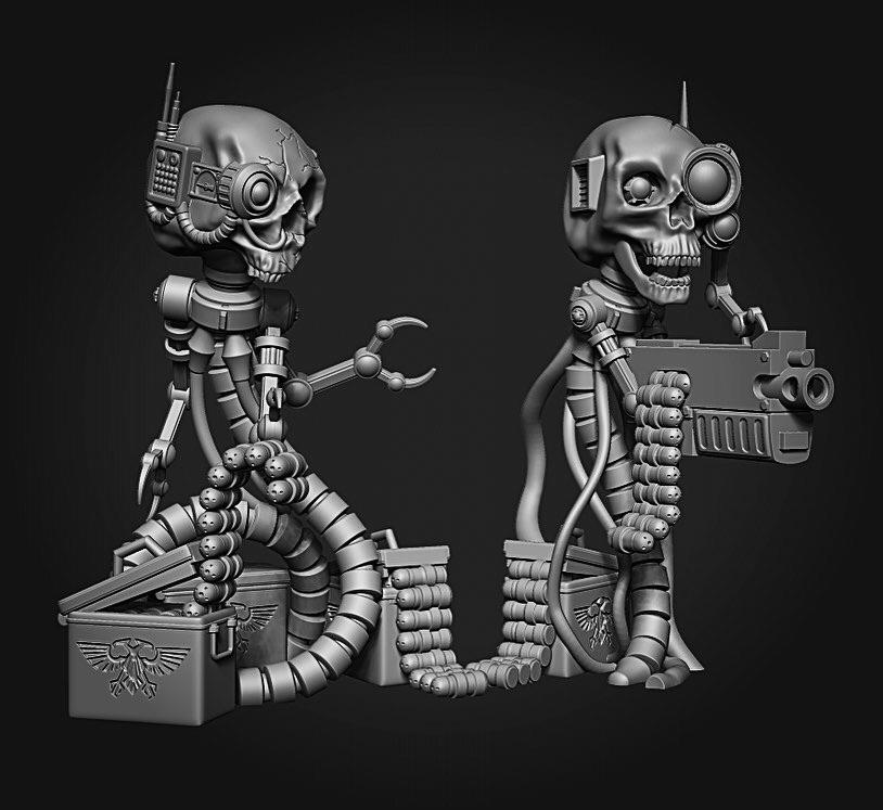 Servo Skulls Warhammer 40K r/ZBrush