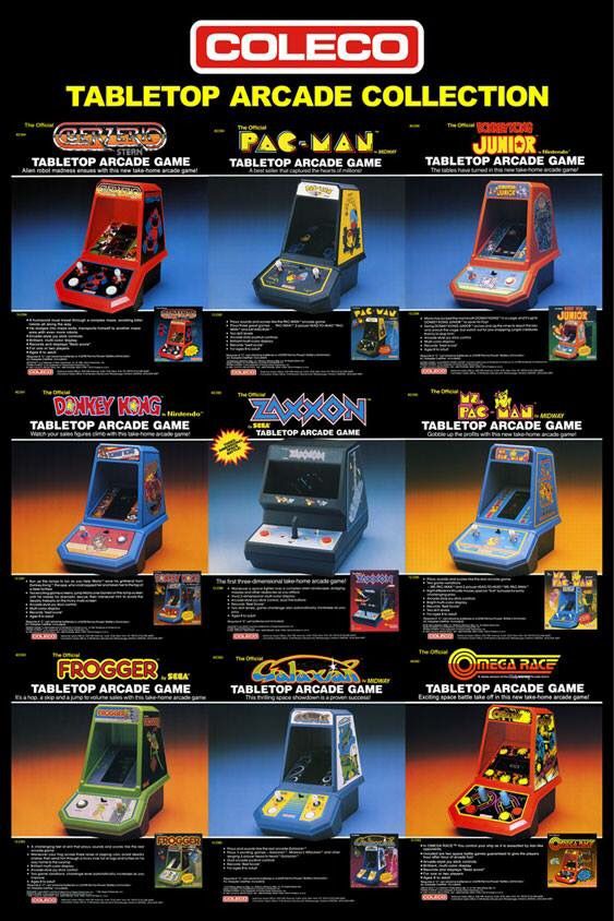 Coleco Tabletop Arcade Games (1983) r/nostalgia