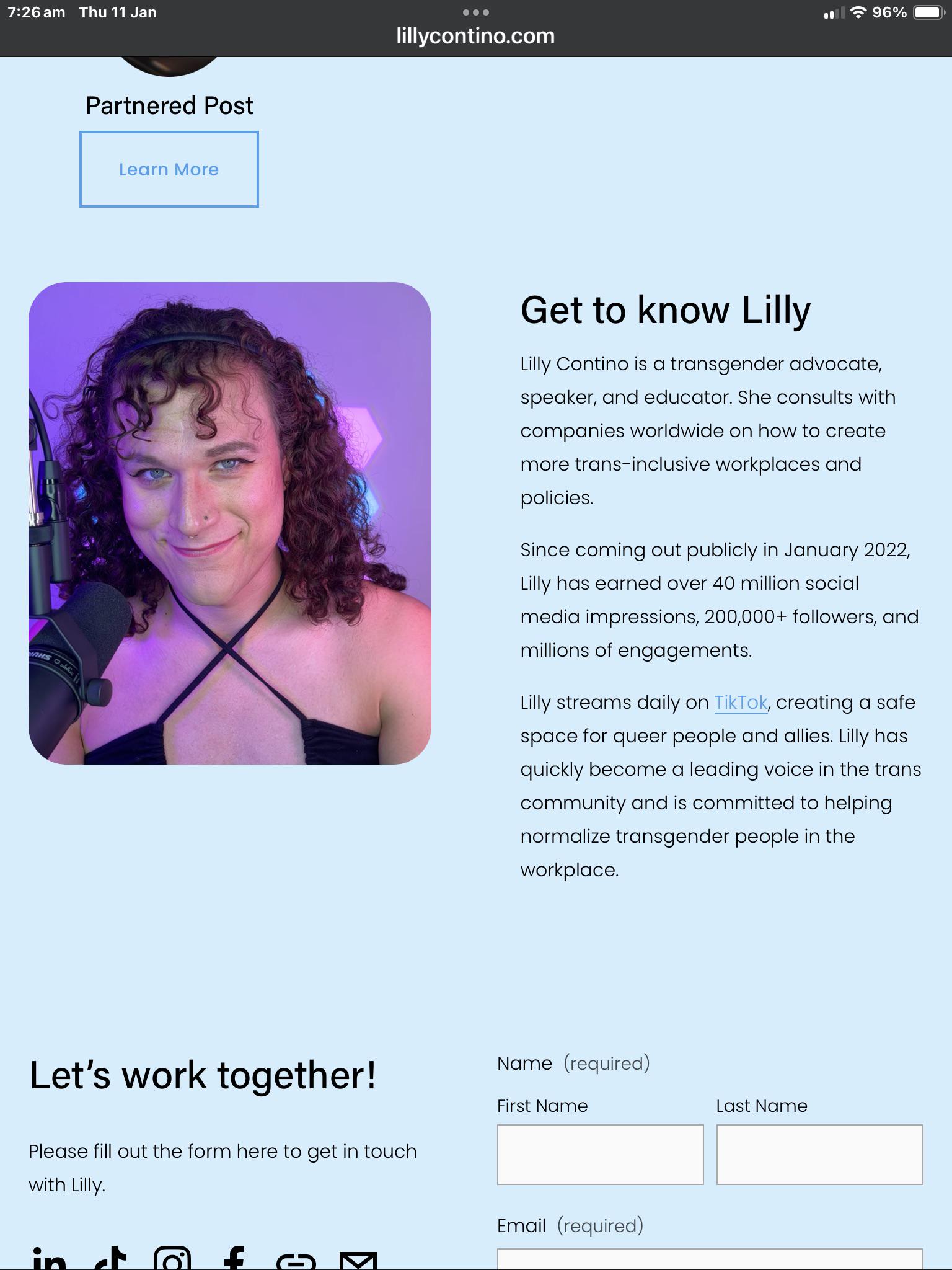 Her official site : Lillytino_snarkk