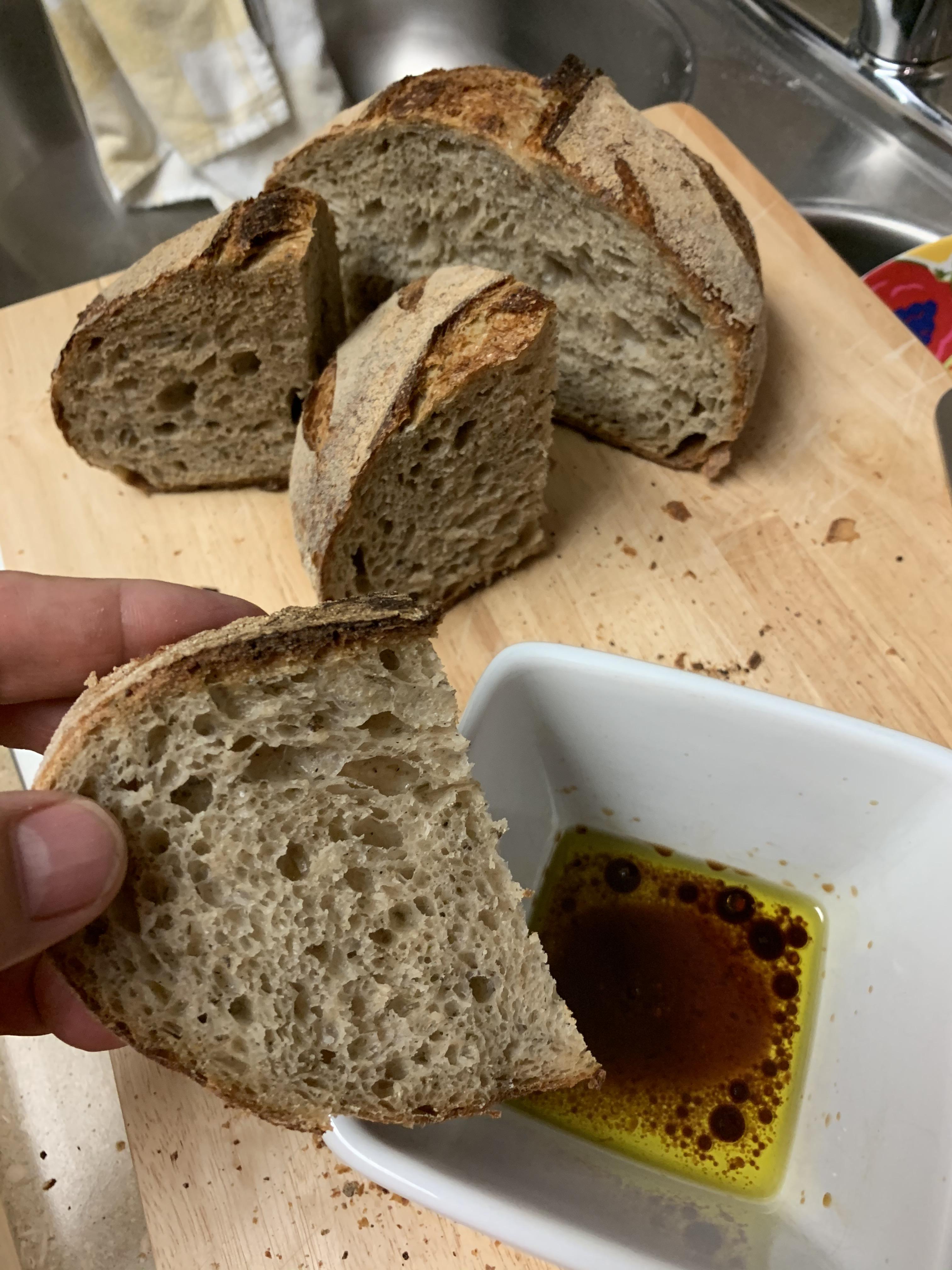 Rosemary sourdough next level bread making for me. Texture and smell