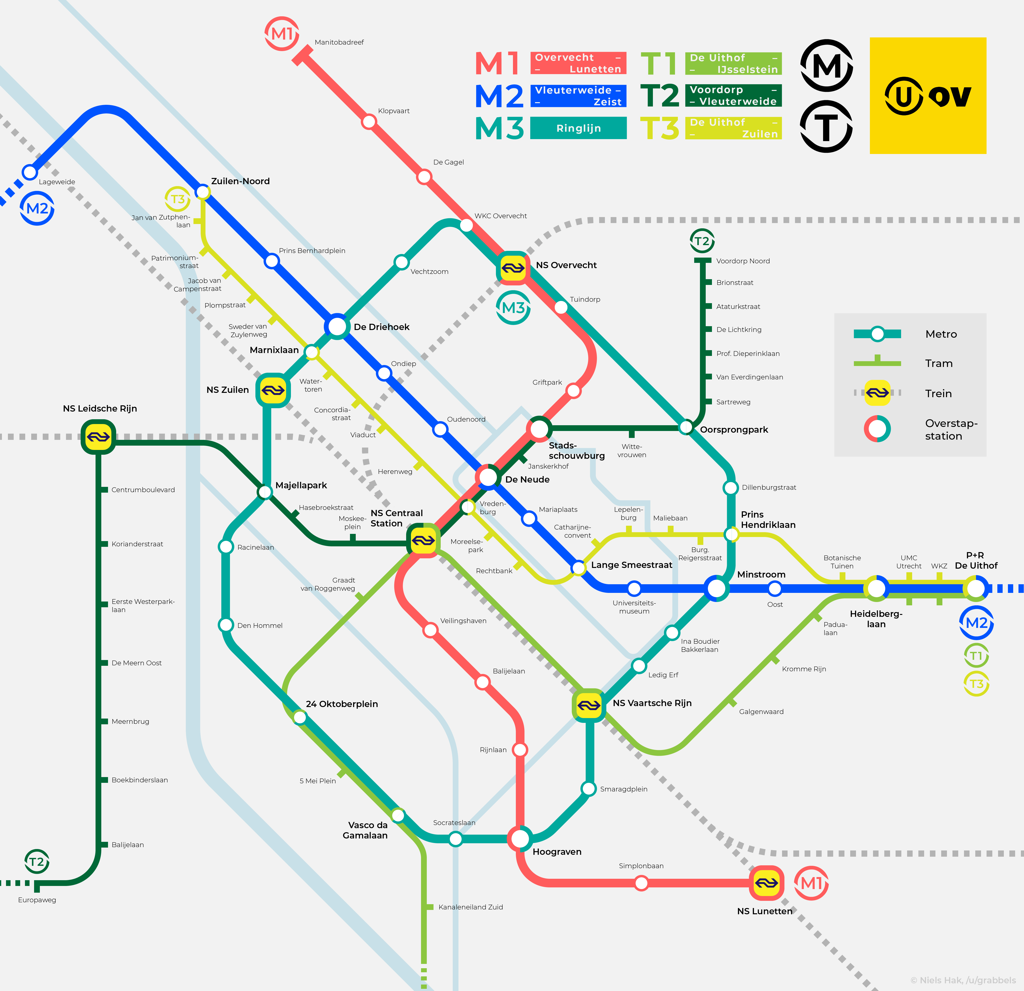 Bussen Utrecht Kaart Transport map of Utrecht, The Netherlands, reimagined. imaginarymaps