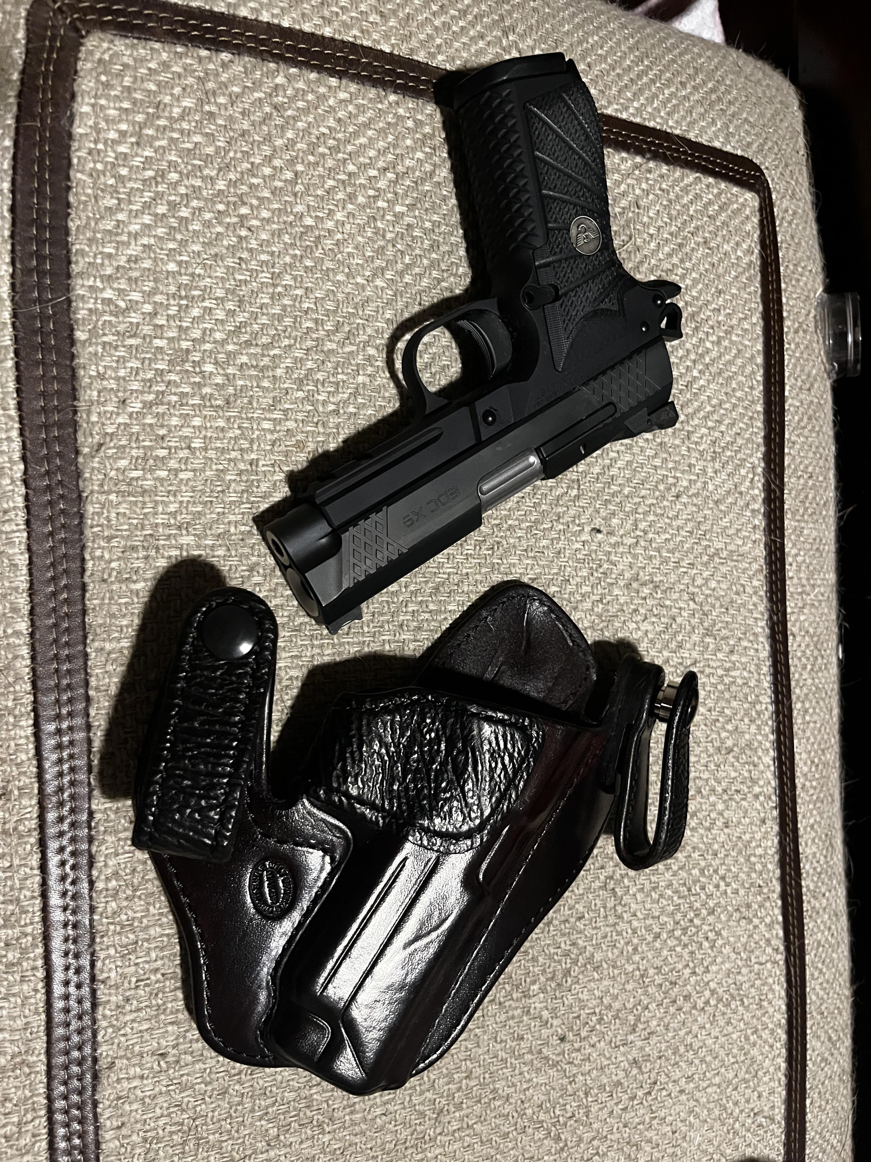 New holster for a new gun. Wilson EDC X9 with Milt Sparks Criterion r