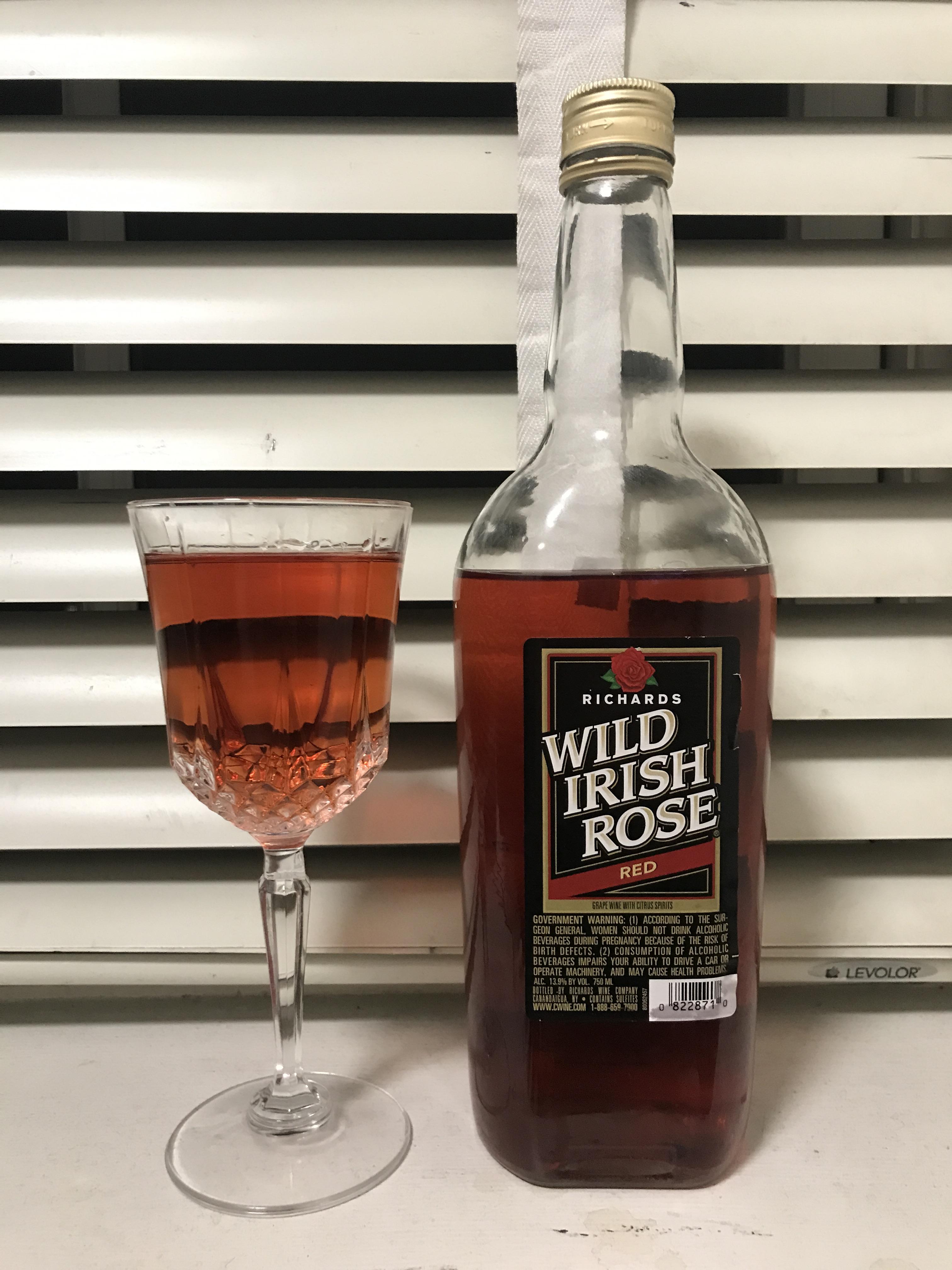 Review 5 Richard's Wild Irish Rose Red r/wine