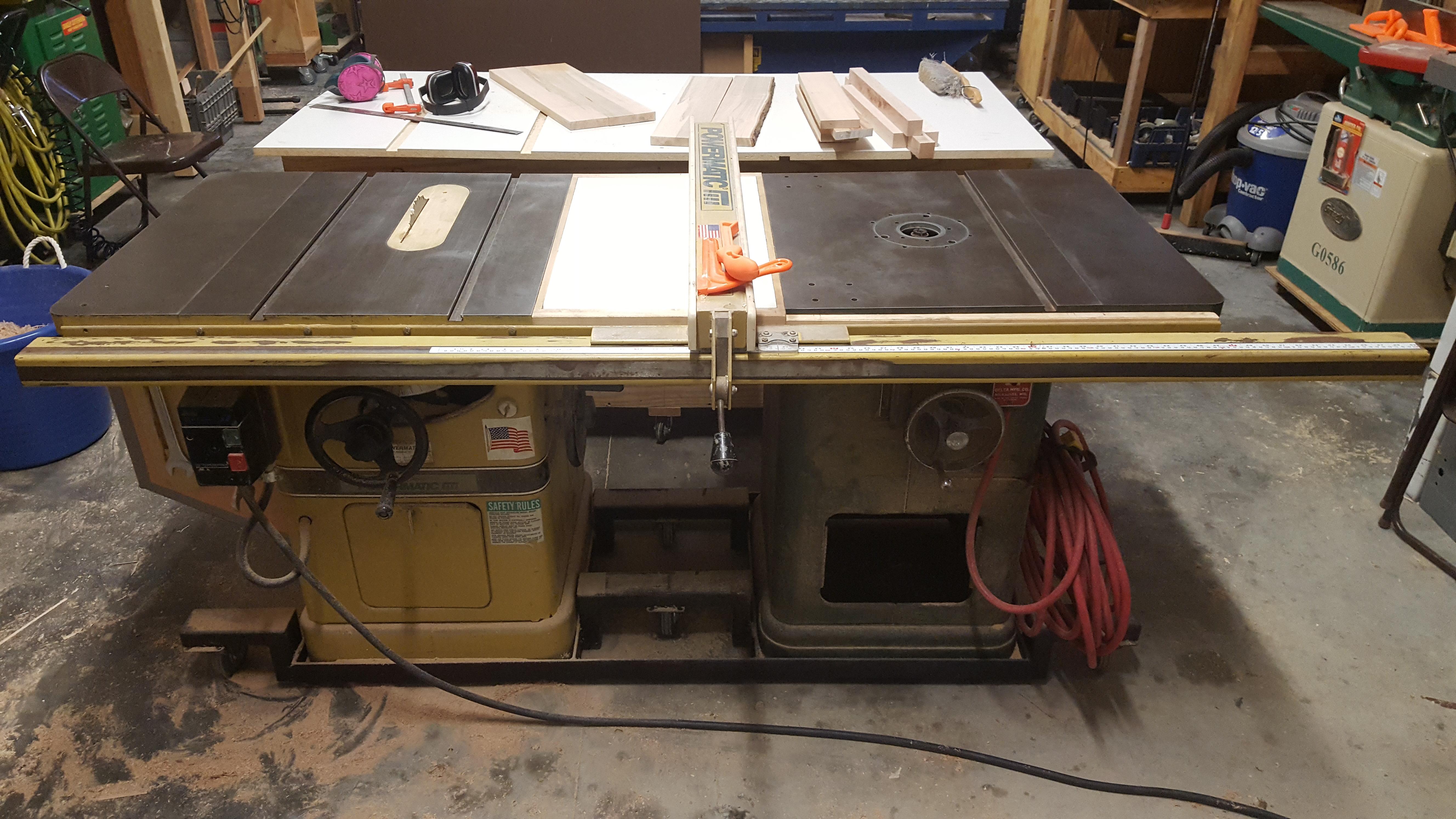 My new mobile setup for a Powermatic 66 and a Rockwell shaper r