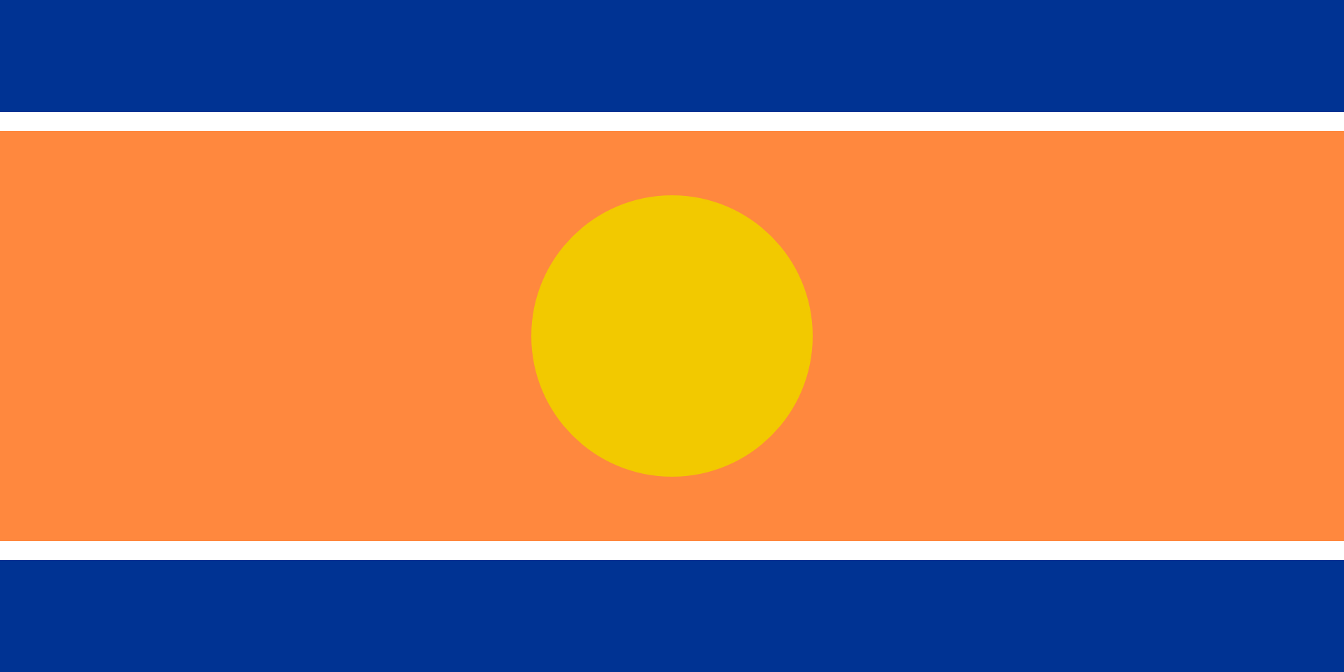 Flag of Yuma County (Arizona, USA) redesign, in style of DPRK (North