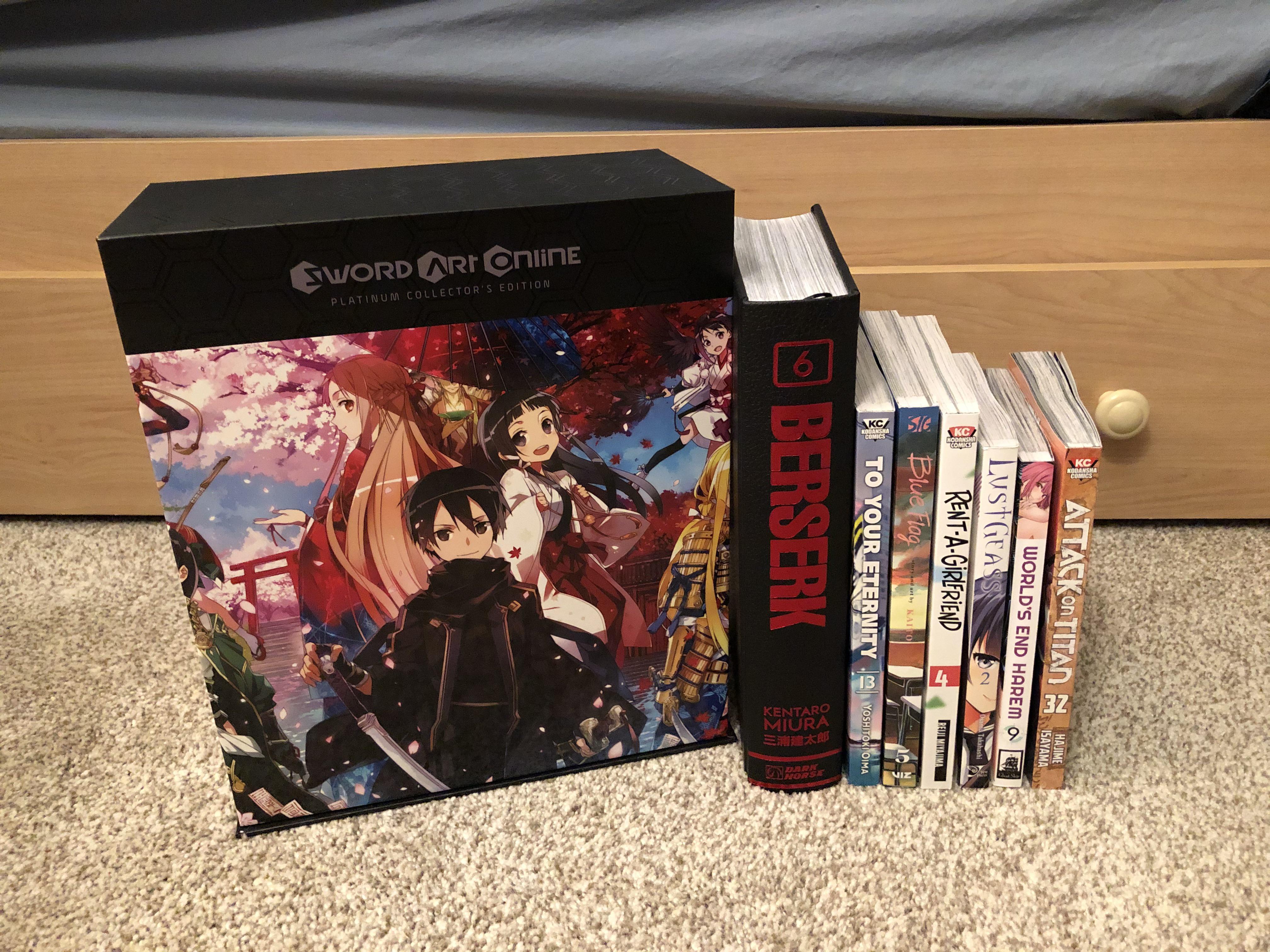 December 2020 Manga Haul This SAO light novel box set put out by Yen