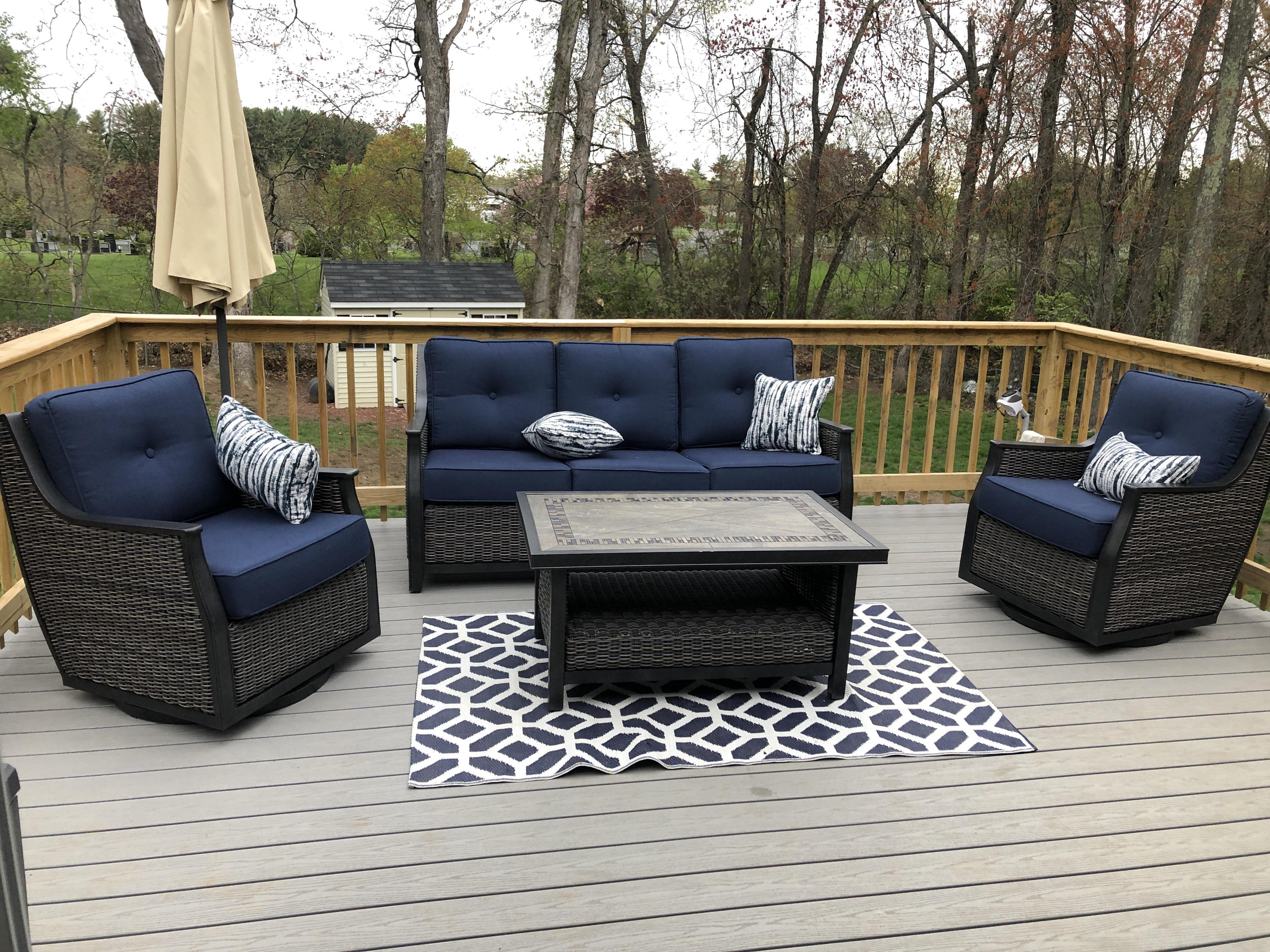 Obsessed with my new patio set. It’s everything I hoped it would be