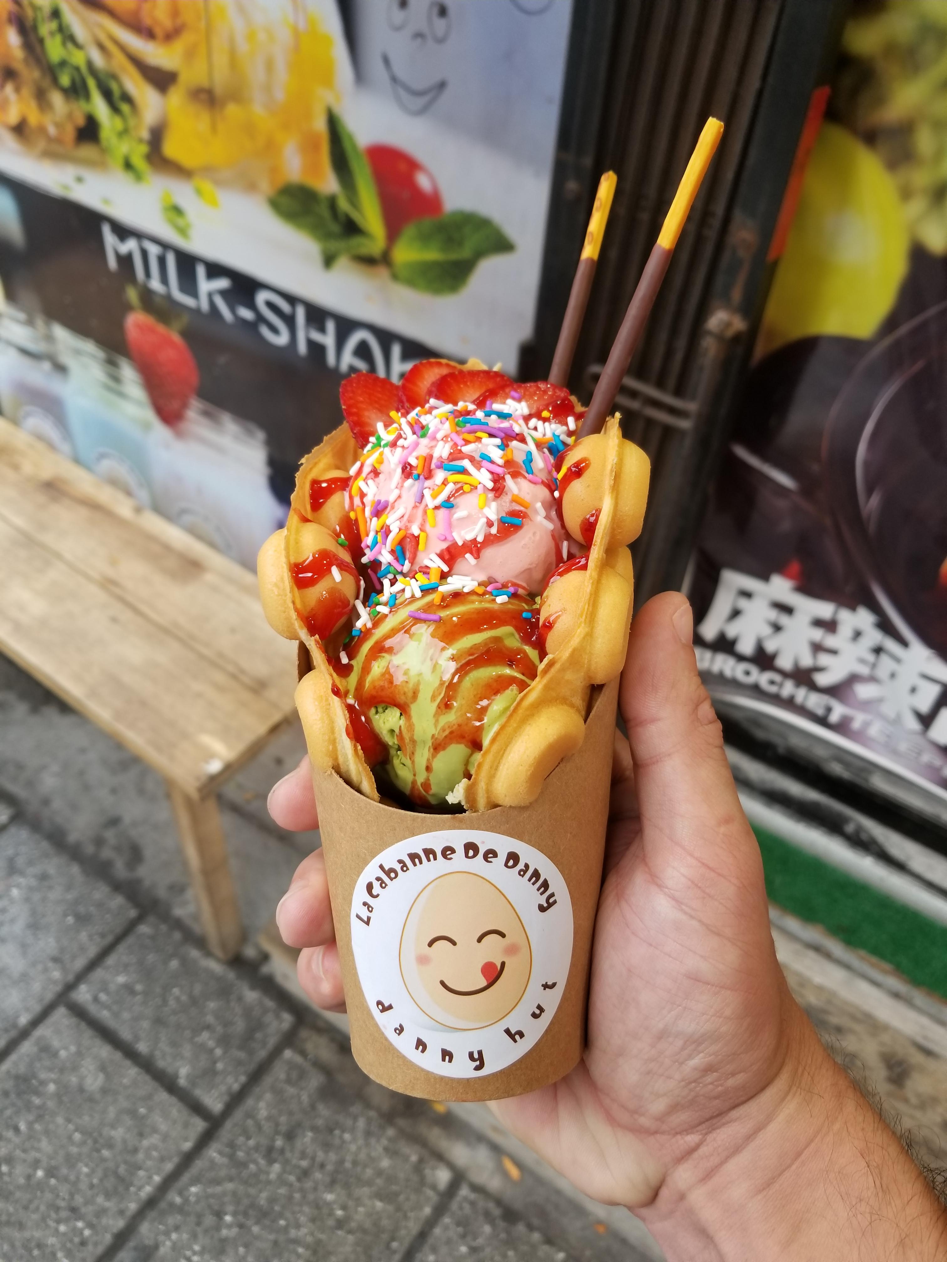 [I ate] Hong Kong Egg Waffle food