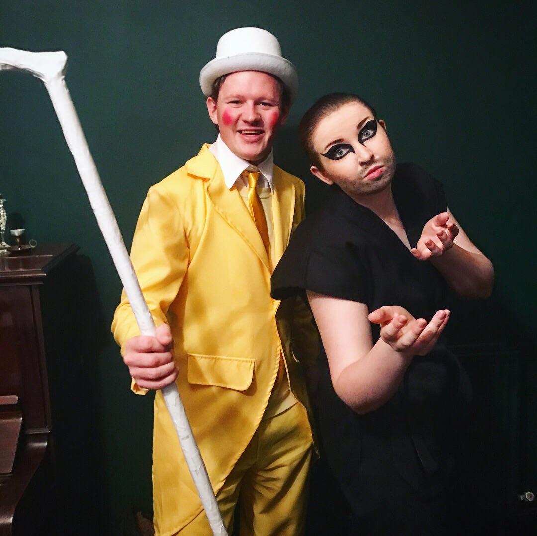 Our Dayman and Nightman couples costumes from It's Always Sunny halloween