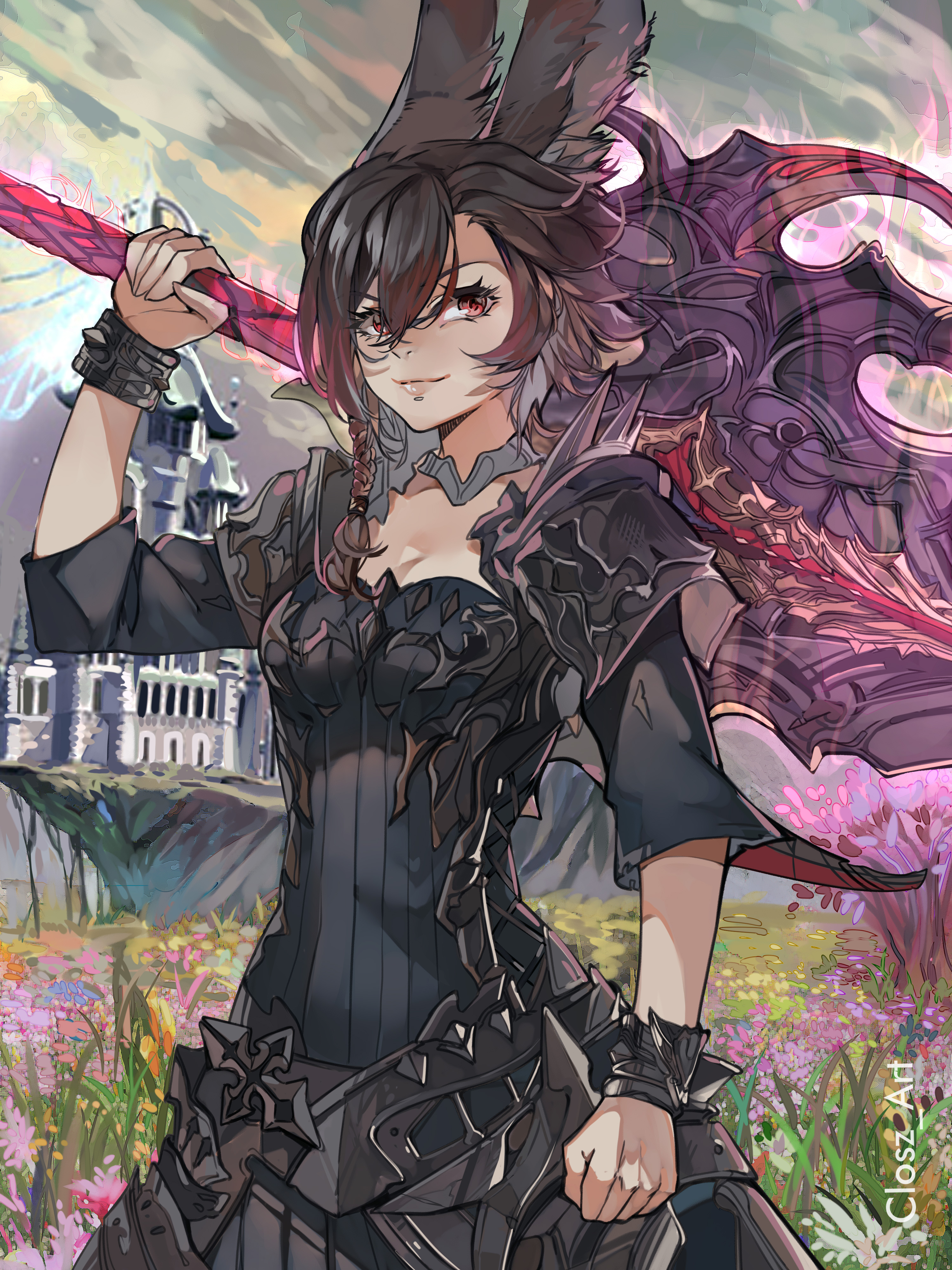 Lovely commission of my Dark Knight by Closz_art! ffxiv