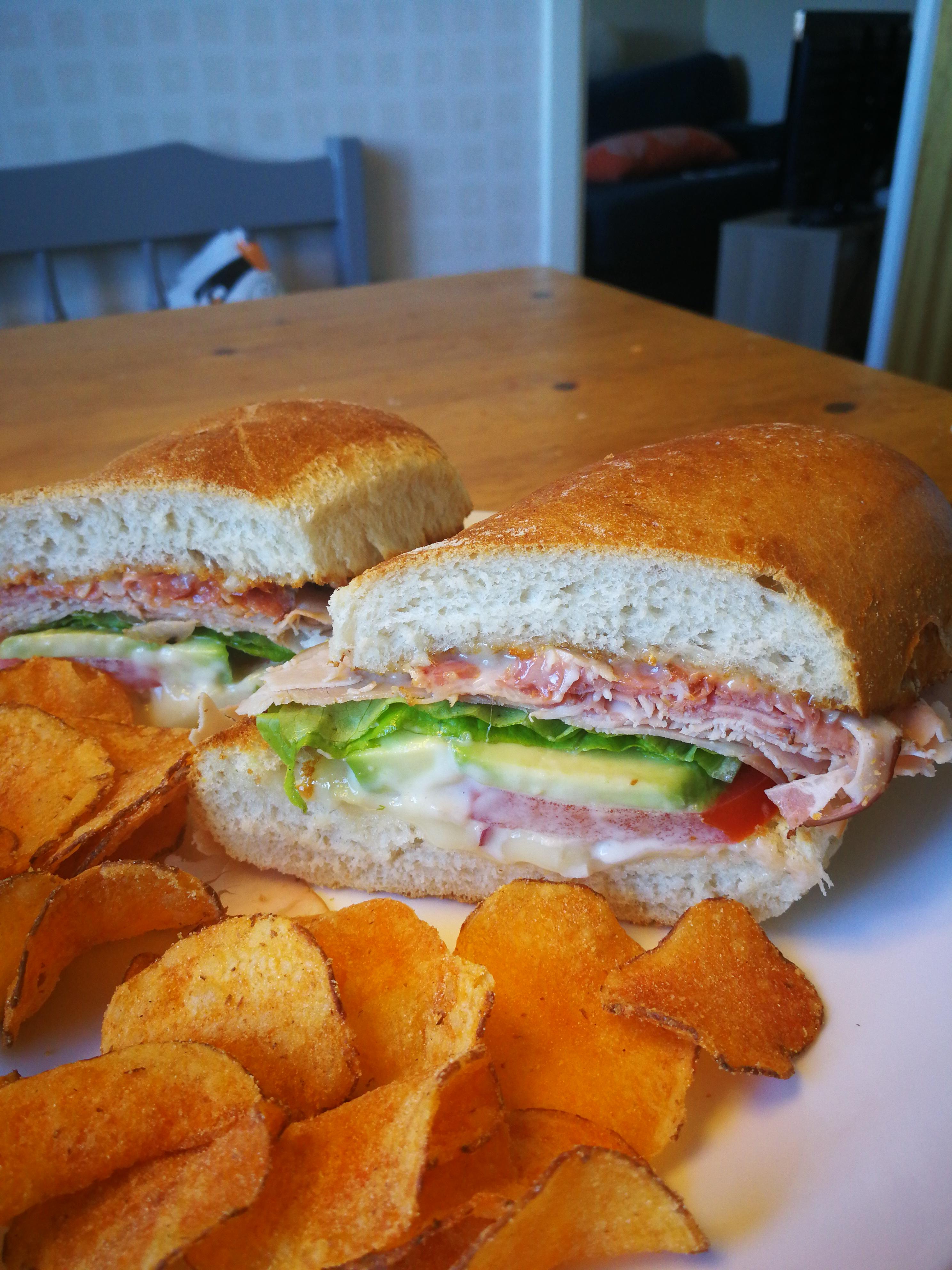[homemade] Sandwiches and chips r/food