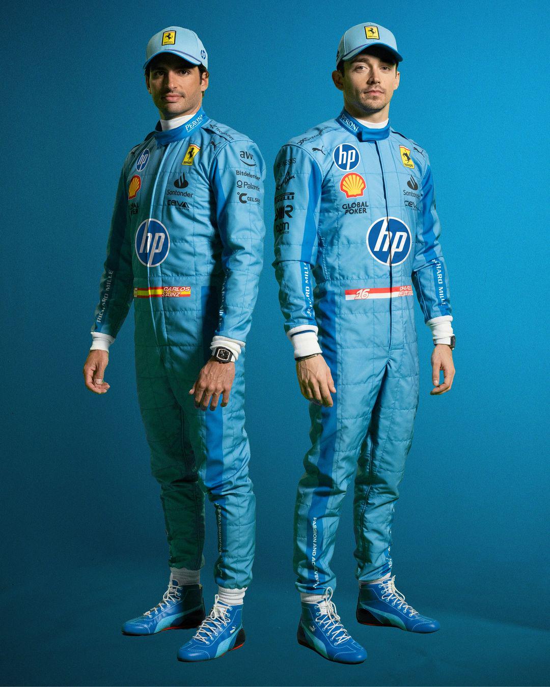 Ferrari 2024 Miami GP Race Suits r/formula1
