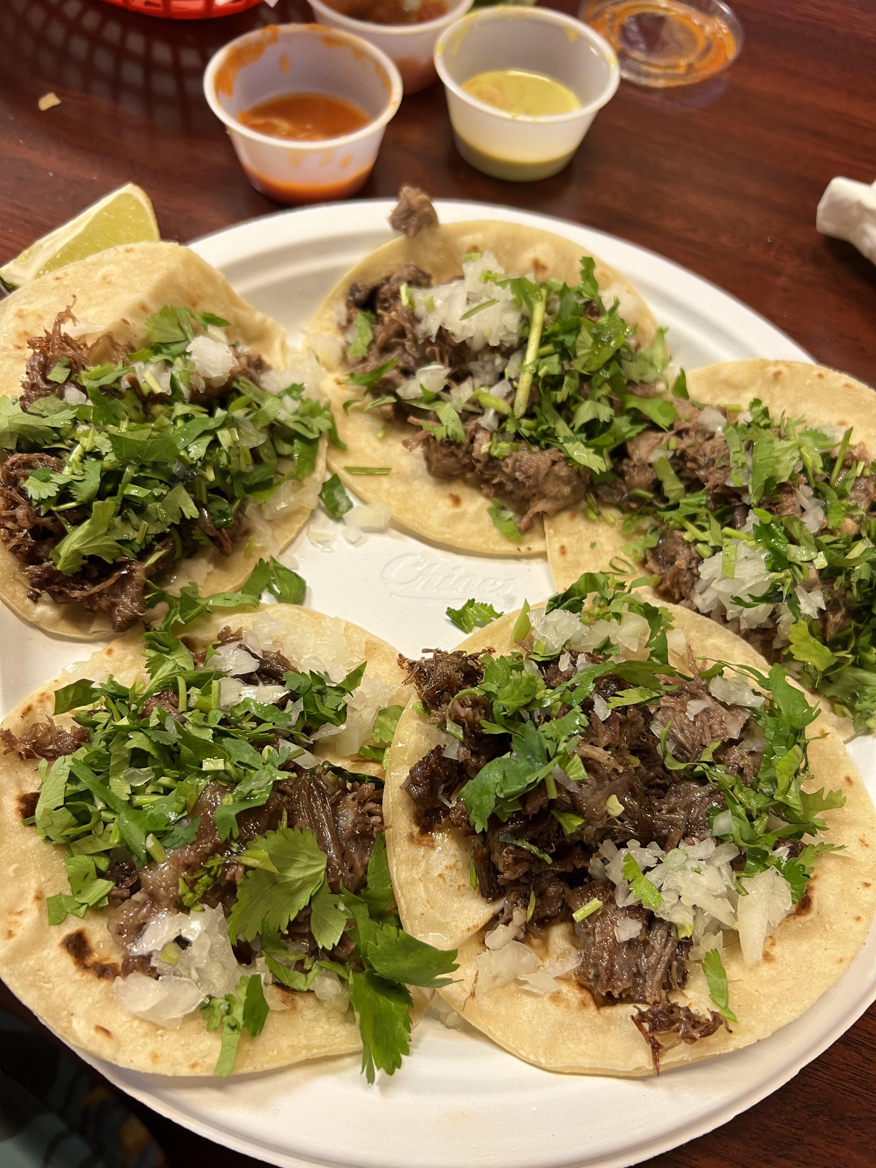 Cabeza and lengua tacos in Fl r/tacos