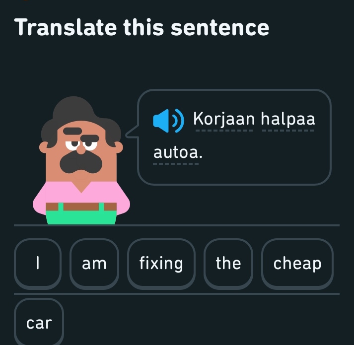 My Summer Car reference on Duolingo???? r/MySummerCar