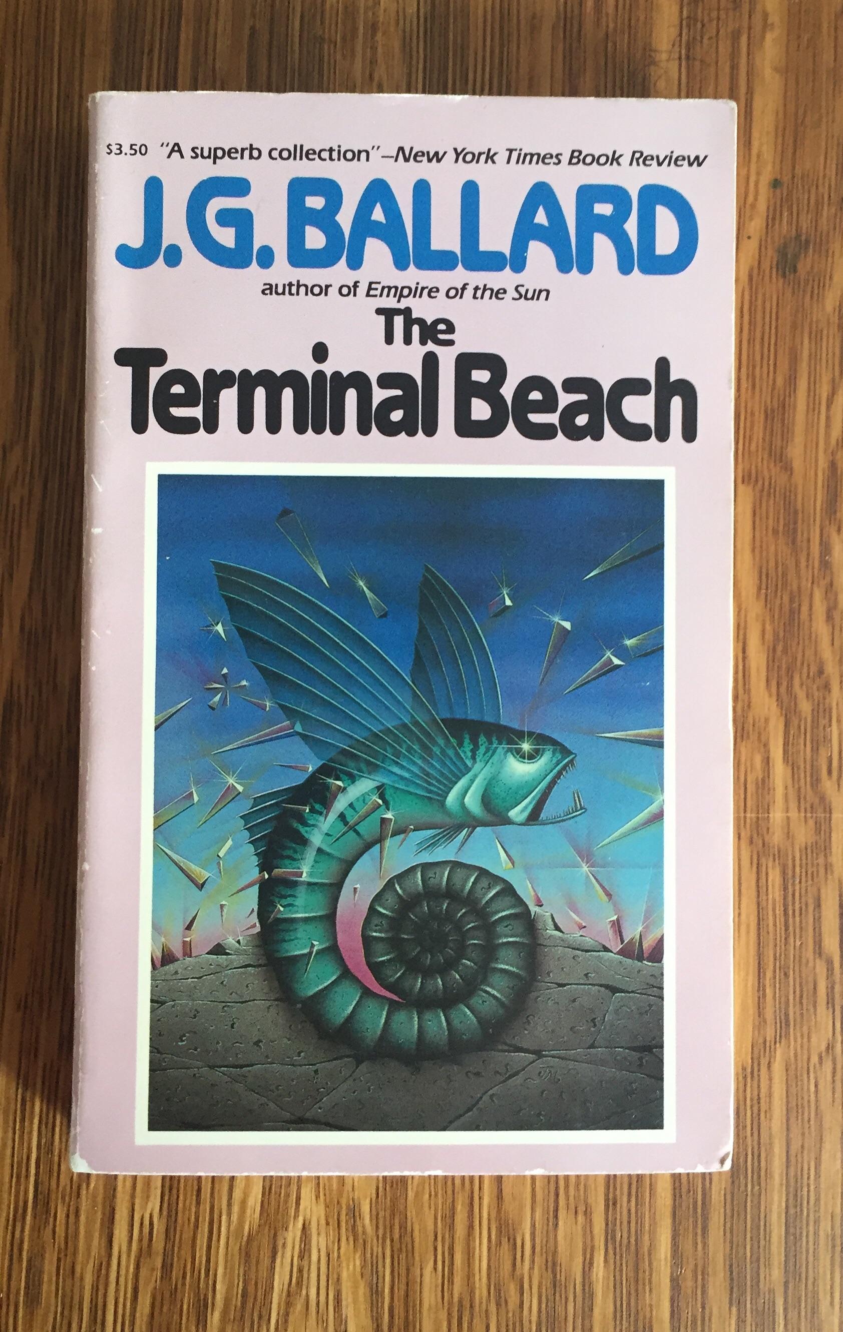 ‘The Terminal Beach’ by J.G. Ballard, cover by Roy Colmer, 1987 edition