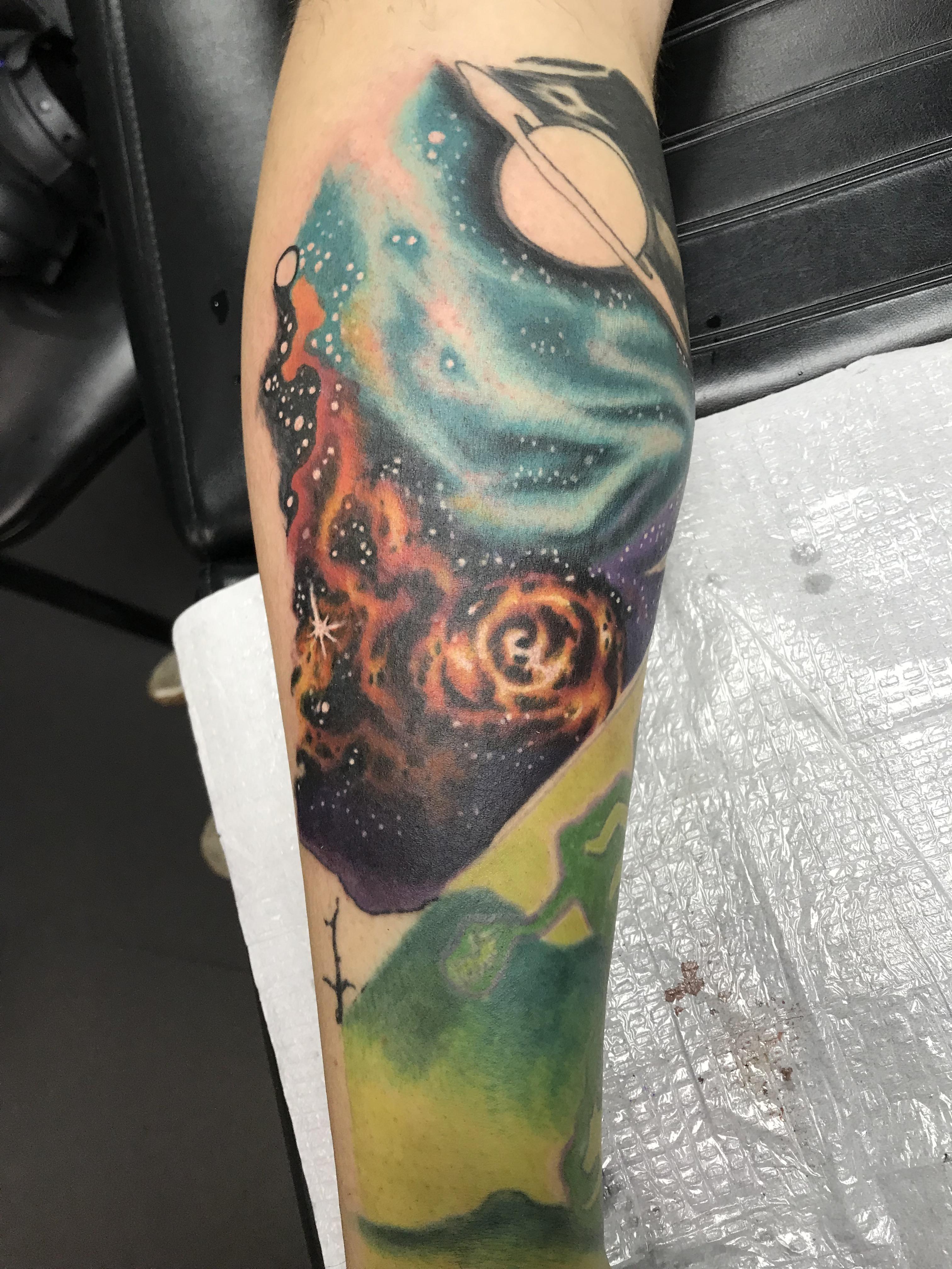 Awesome work done by Javier at Element Tattoo in San