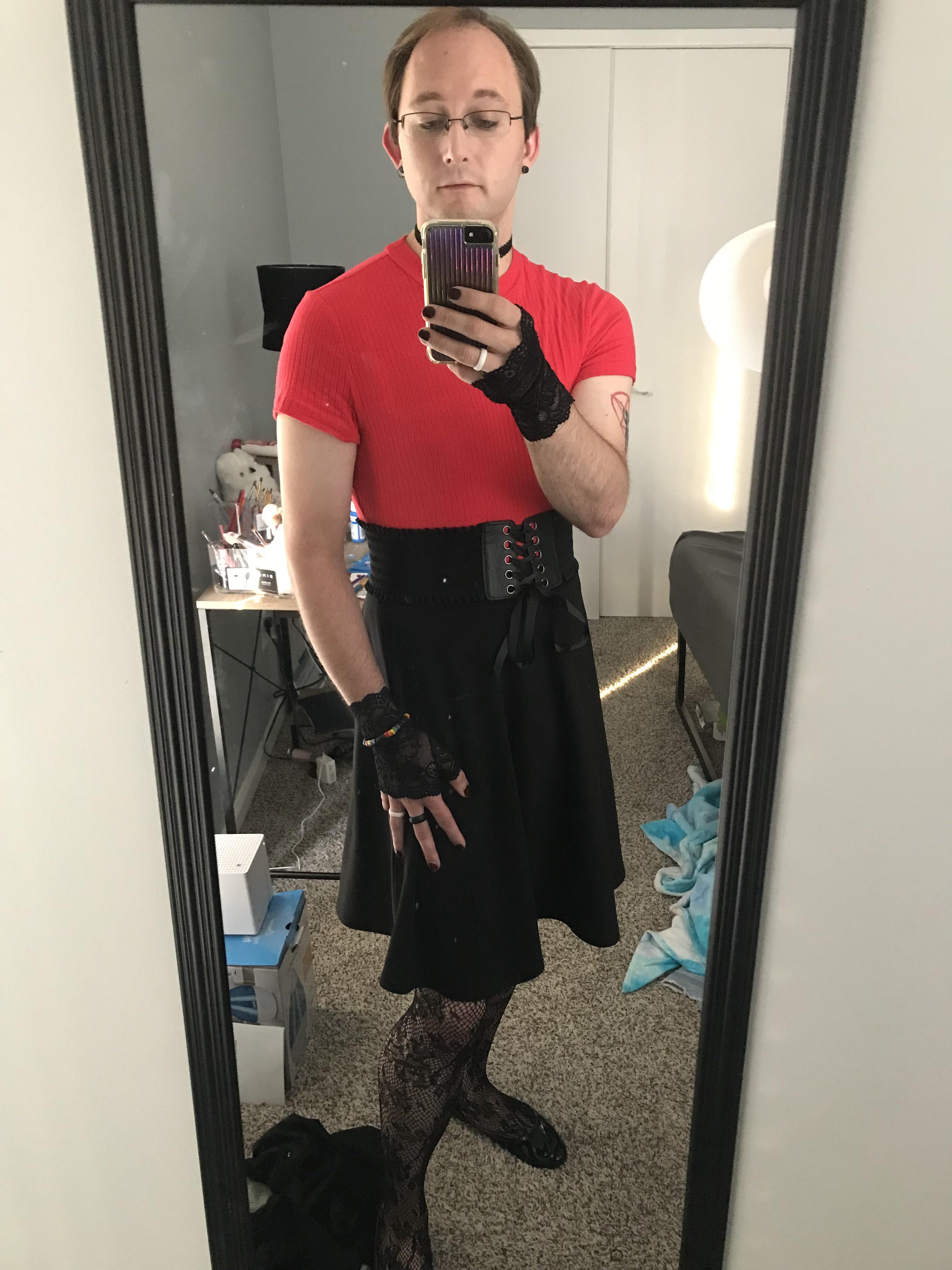 Got a few new items today. This bodysuit and belt are some of them. I