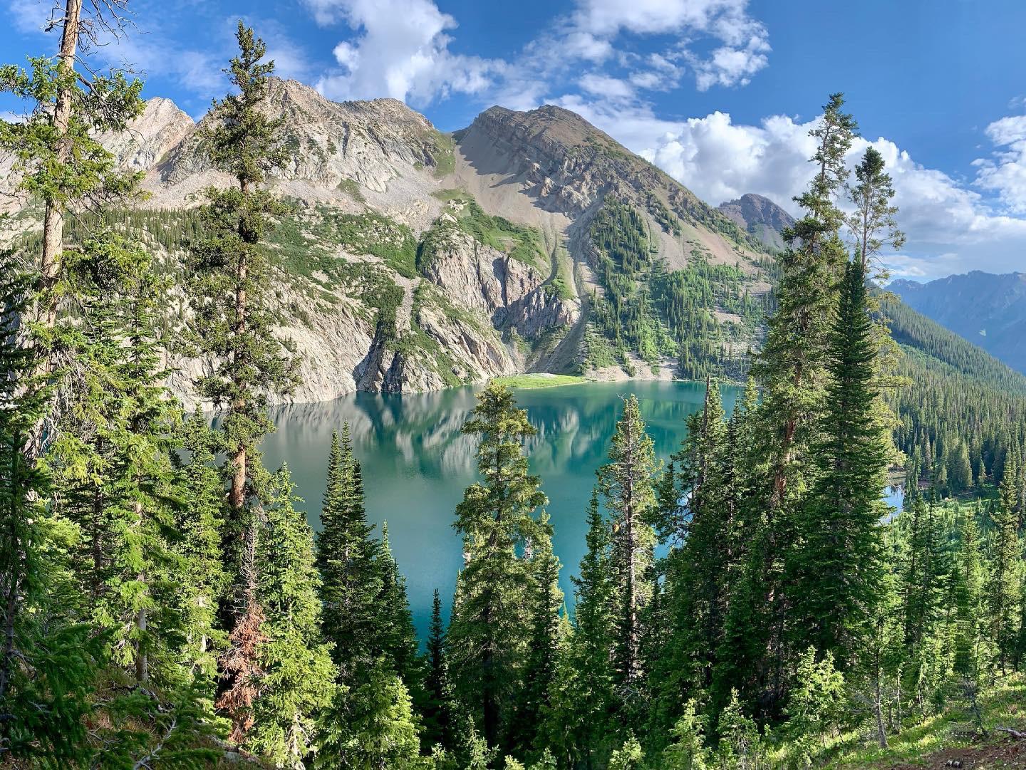 Snowmass Lake from Geneva Lake Trail, CO, USA r/hiking