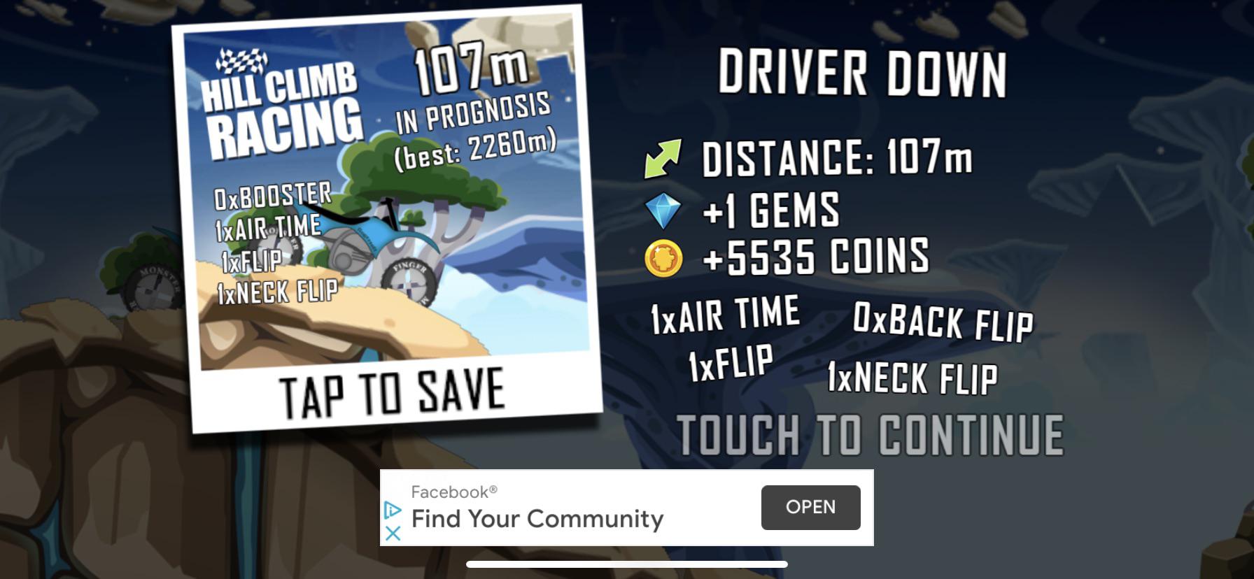 Easiest way to do a neck flip? r/HillClimbRacing