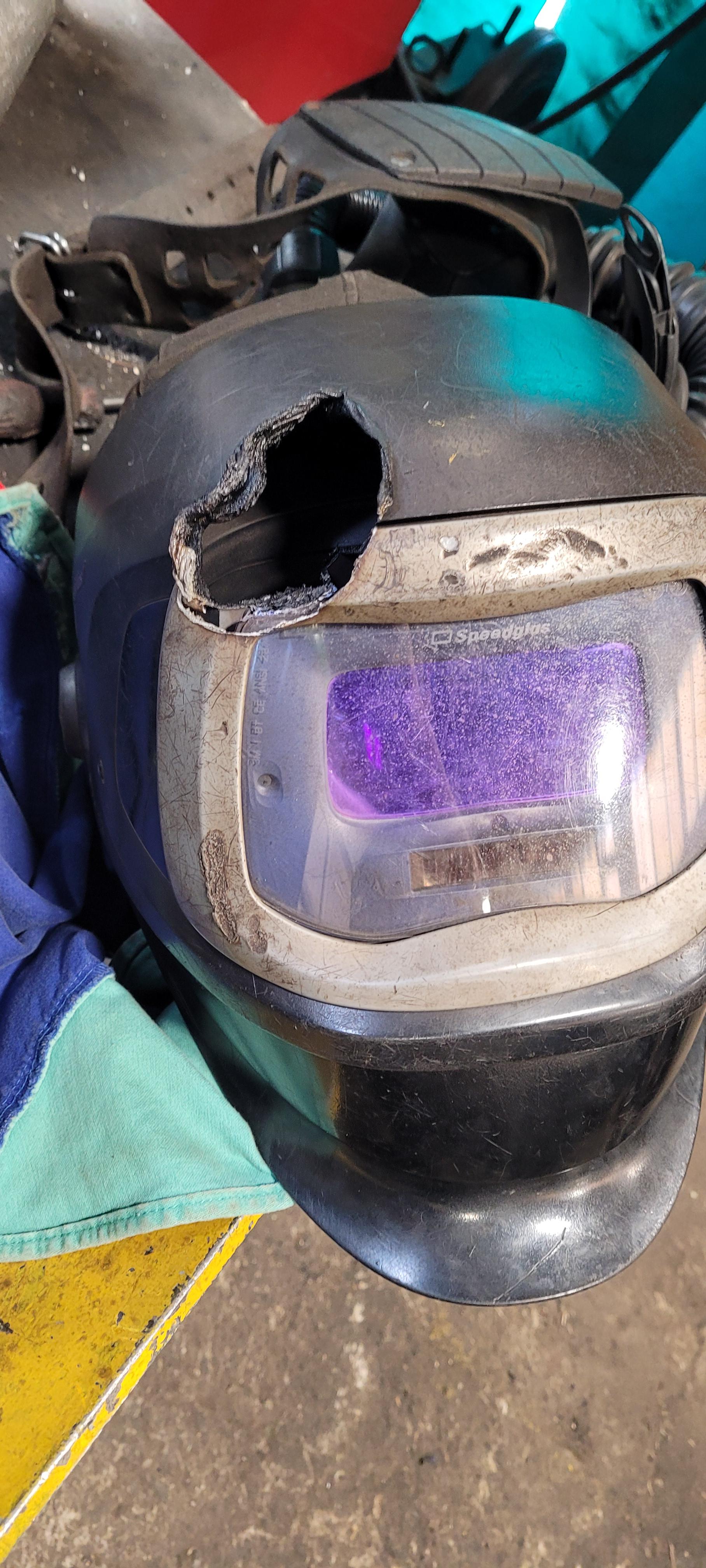 "Sure man, you can borrow my mask for 10 minutes" r/Welding
