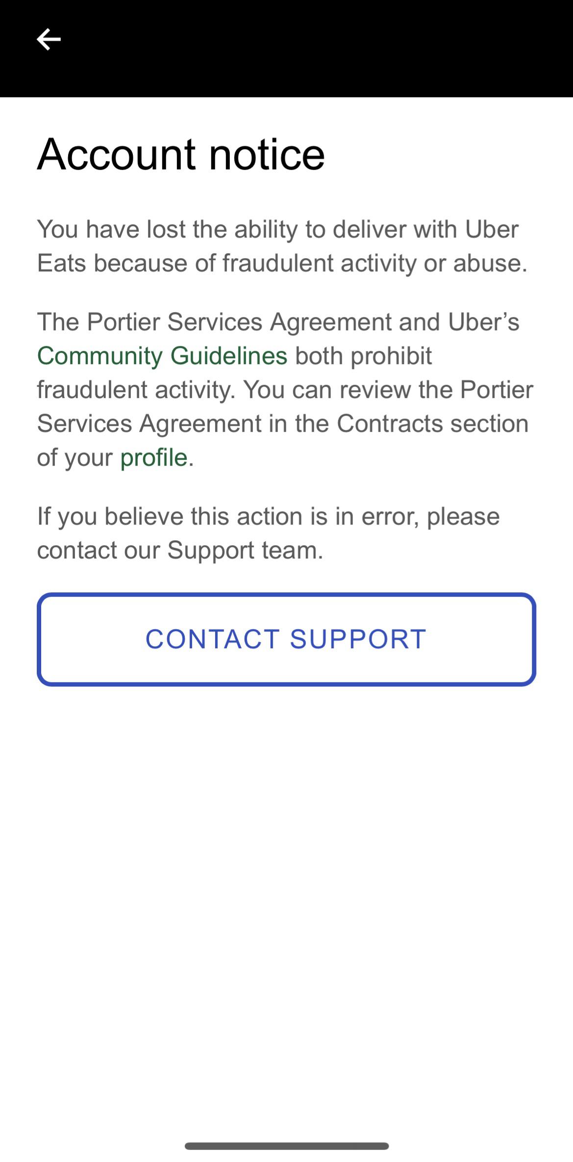 Uber Deactivated My Account After 4 Years. r/UberEATS