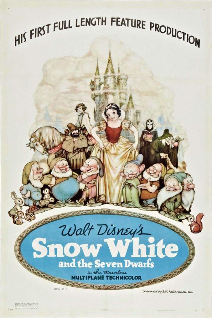 Original Snow White Movie Poster, 1938. r/disney