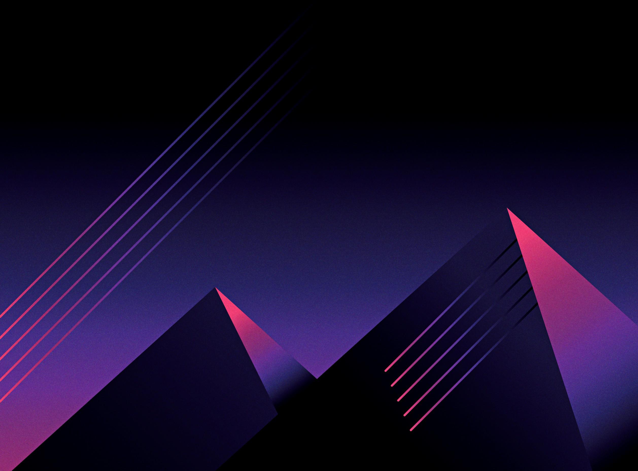 [Wallpaper] purple pyramids r/androidthemes