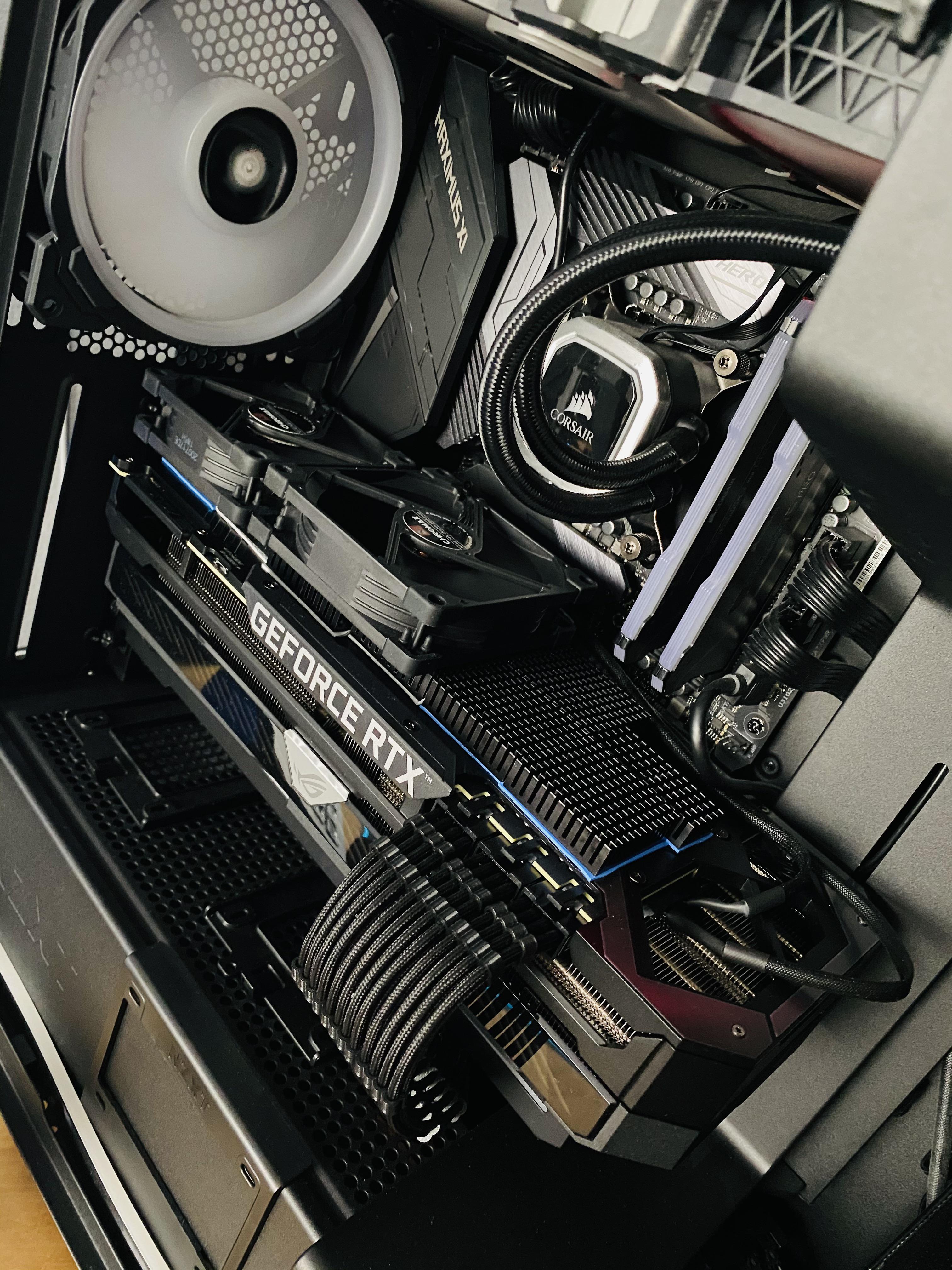 3090 Active Backplate Cooling Solution w/ Heatsinks and Extra Fans