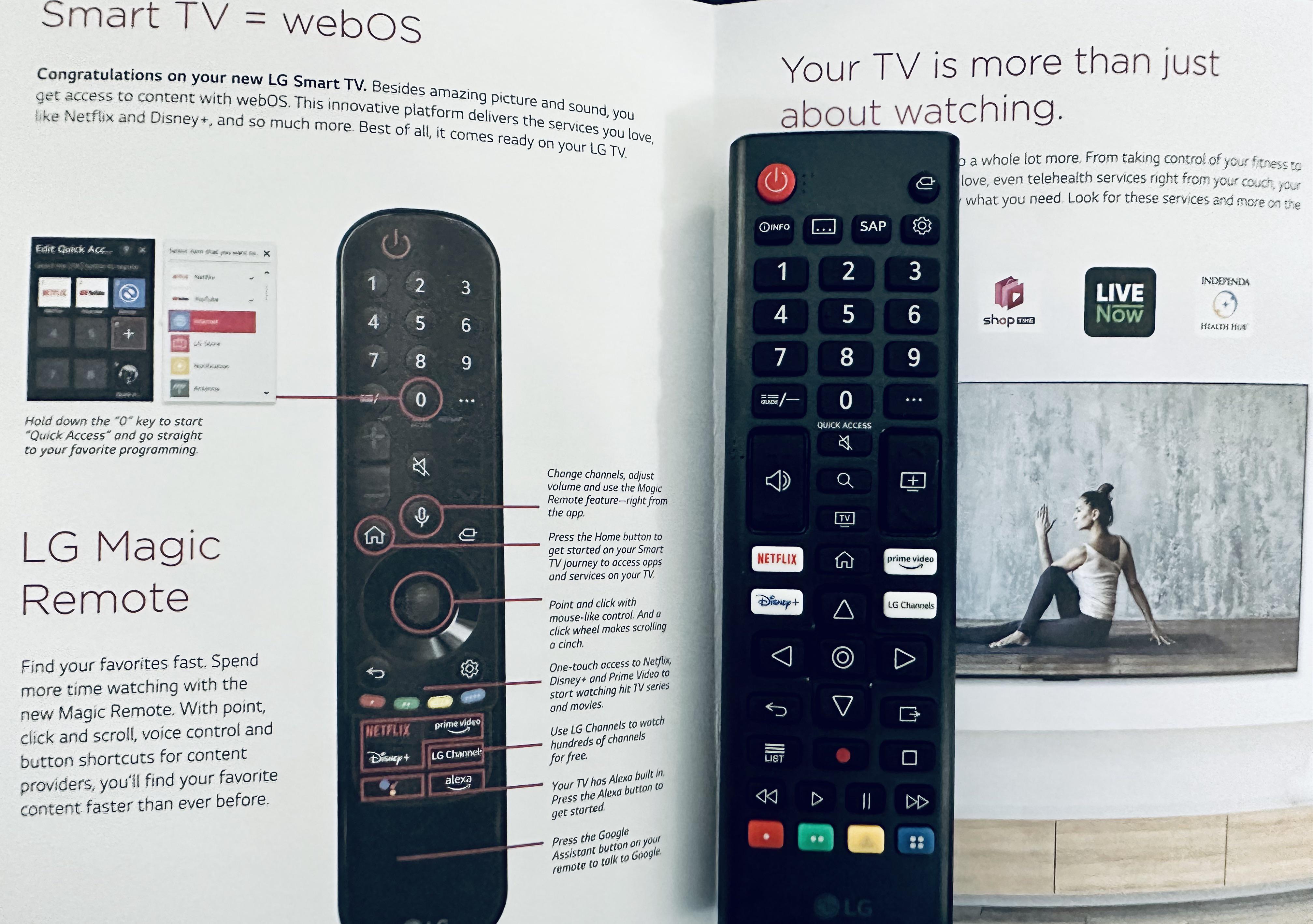 New TV remote vs included remote. Fine print does say other can be purchased separately. r