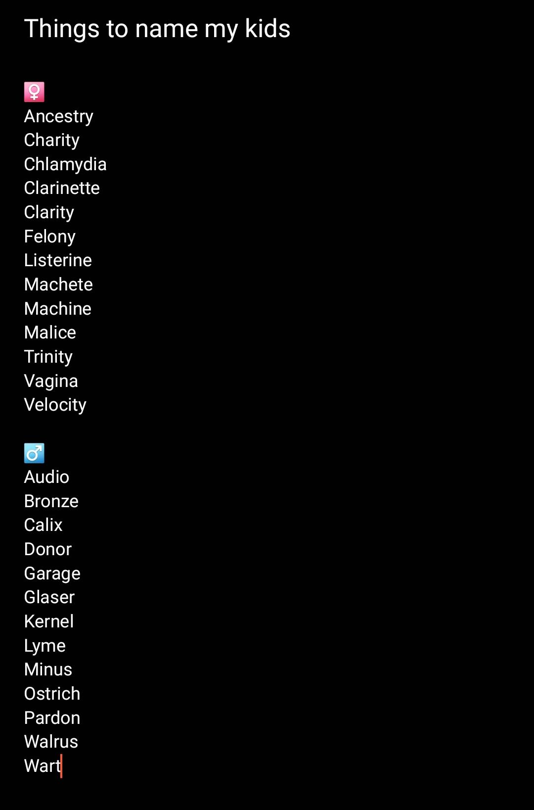 Name ideas for our kids r/notinteresting