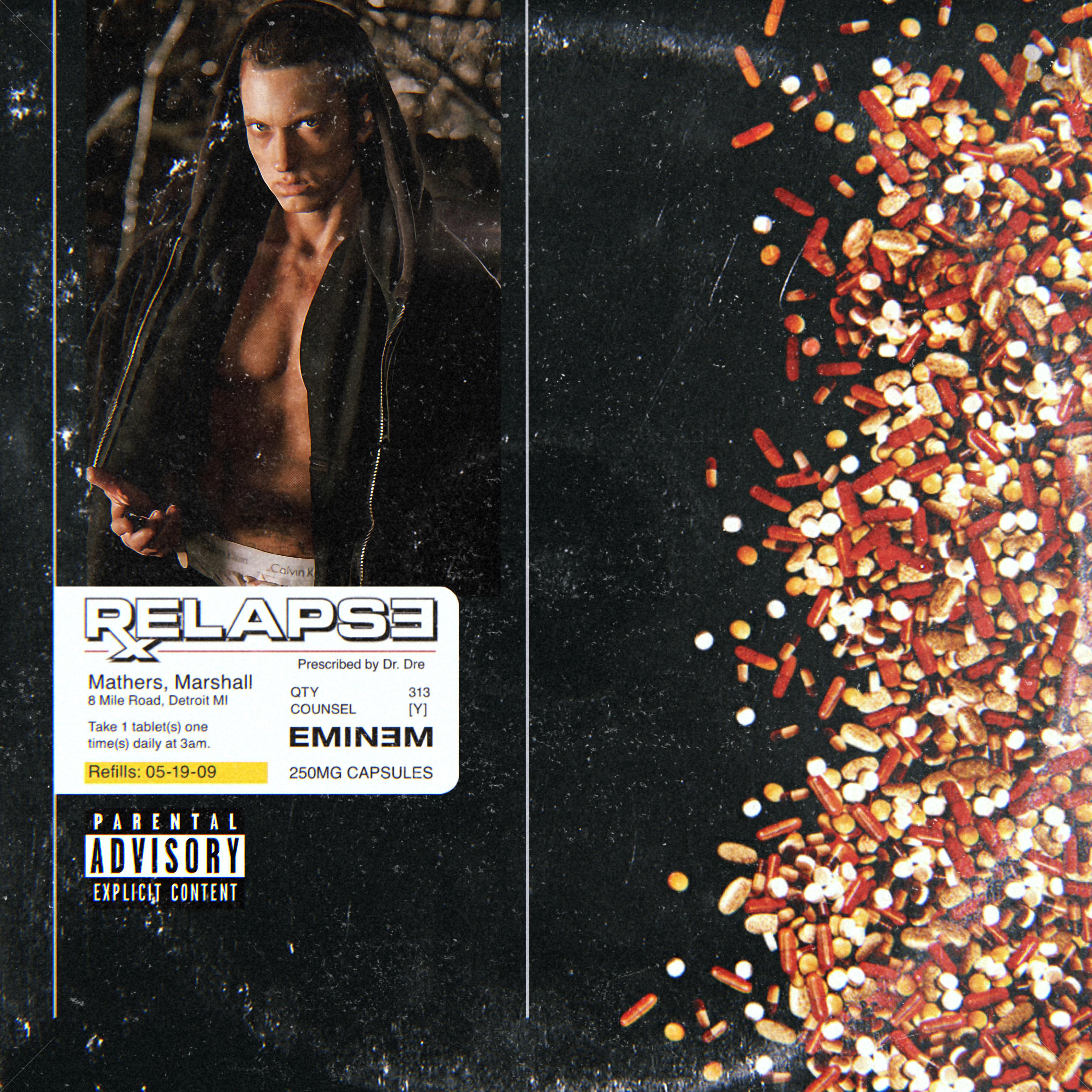 I made the Relapse artwork in the style of MTBMB r/Eminem