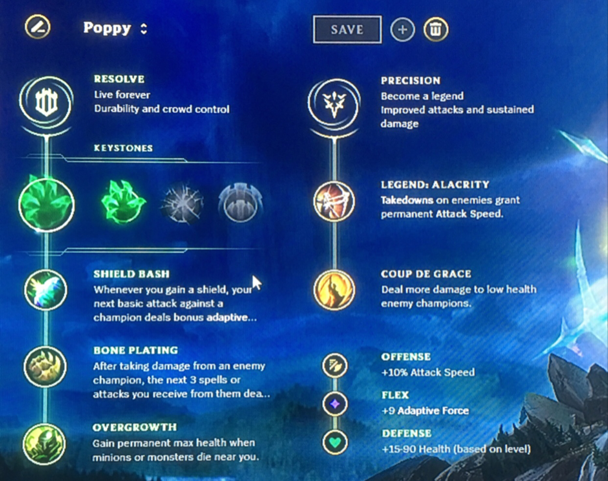 Good poppy runes? Pic includes what I currently use now r/PoppyMains