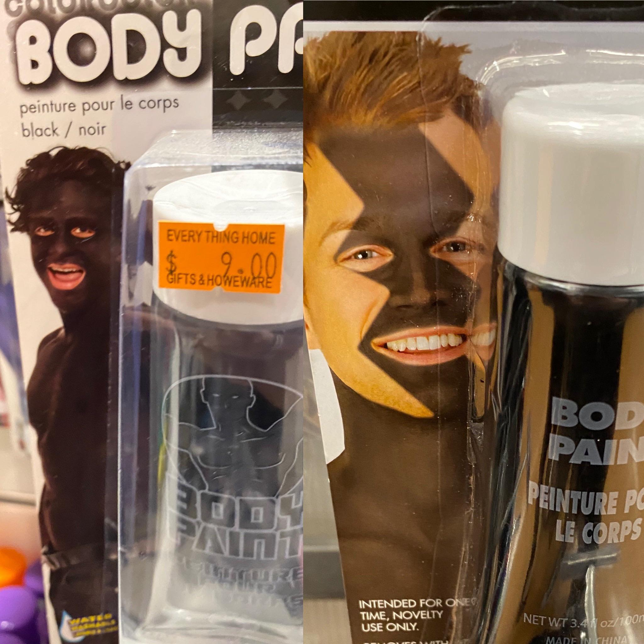 Two different brands of black body paint r/AccidentalRacism