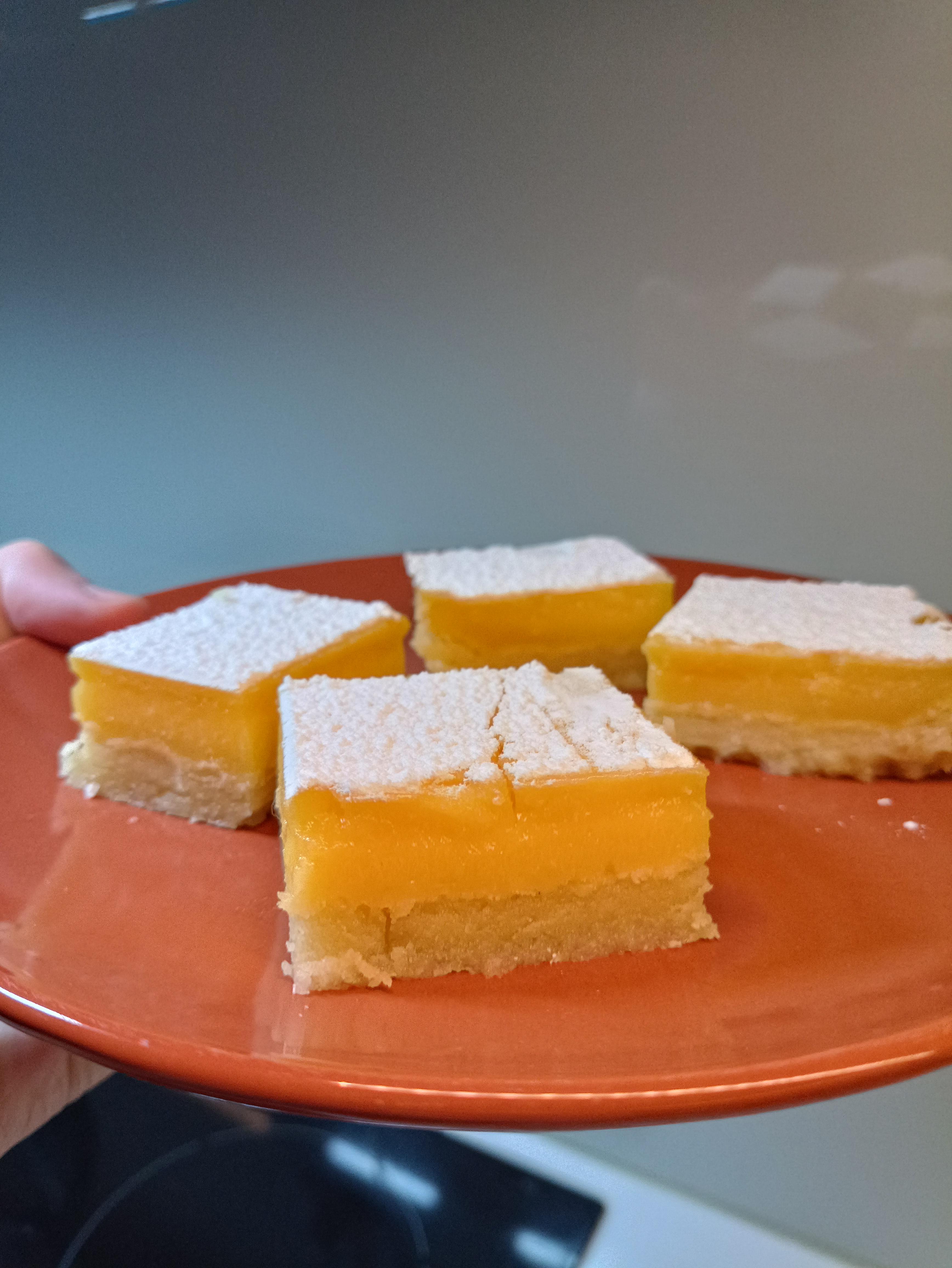My first ever lemon bars before chilling in the fridge r/Baking