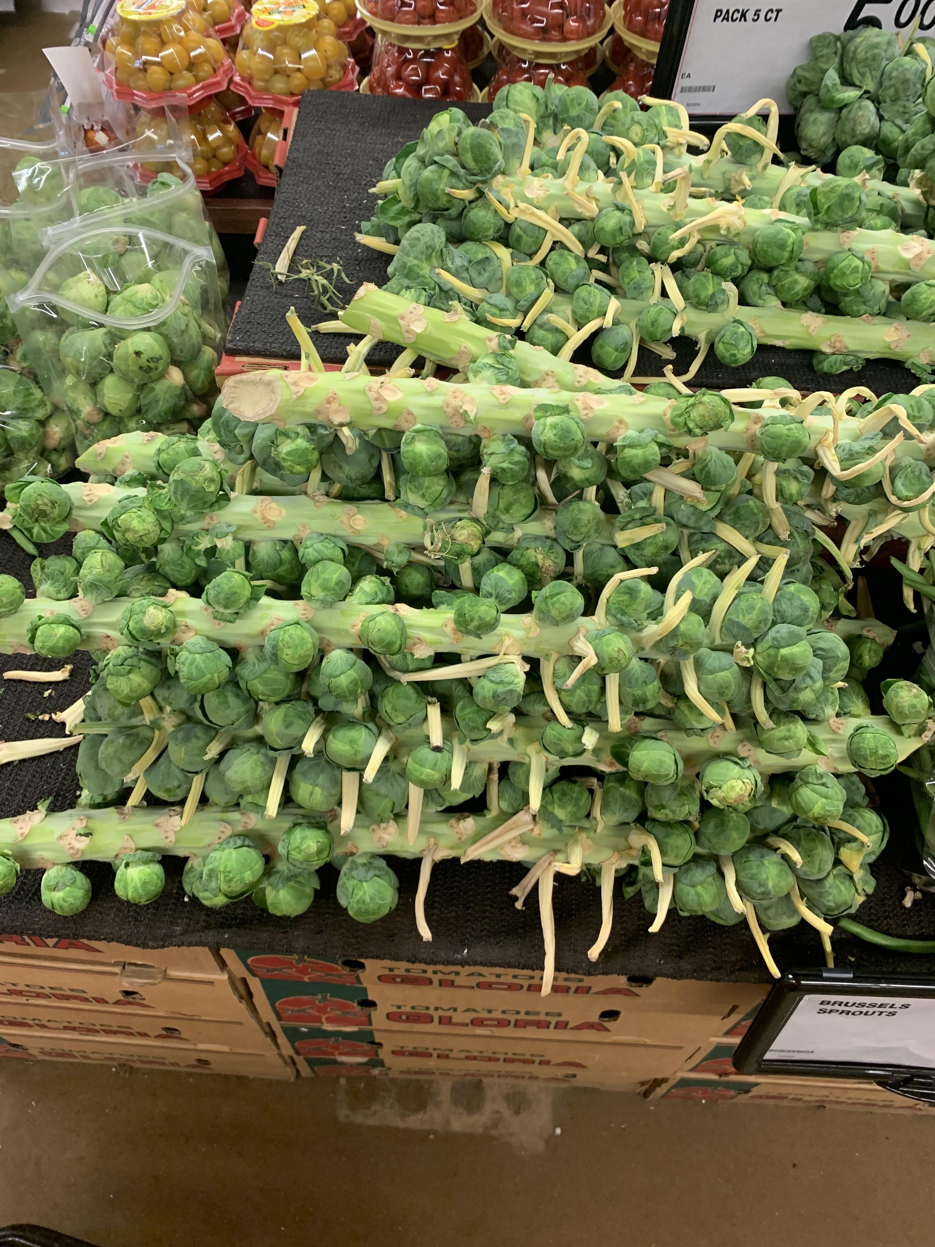 These brussels sprouts at my local grocery store. Also how you spell