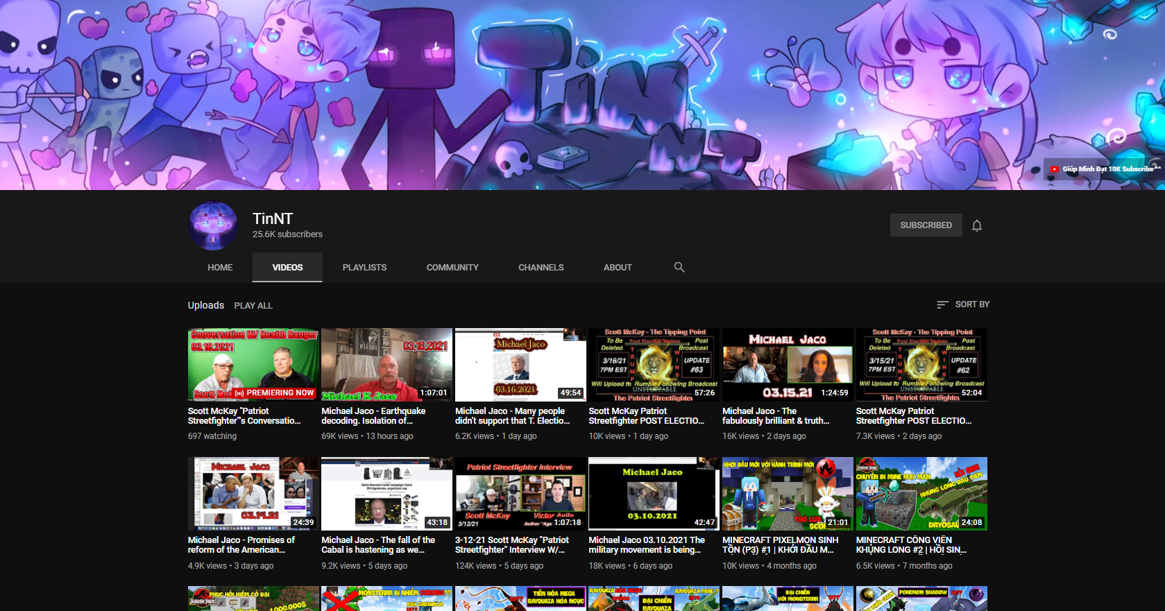 Dont know if this fits, I was browsing my when I found a possibly hacked youtube