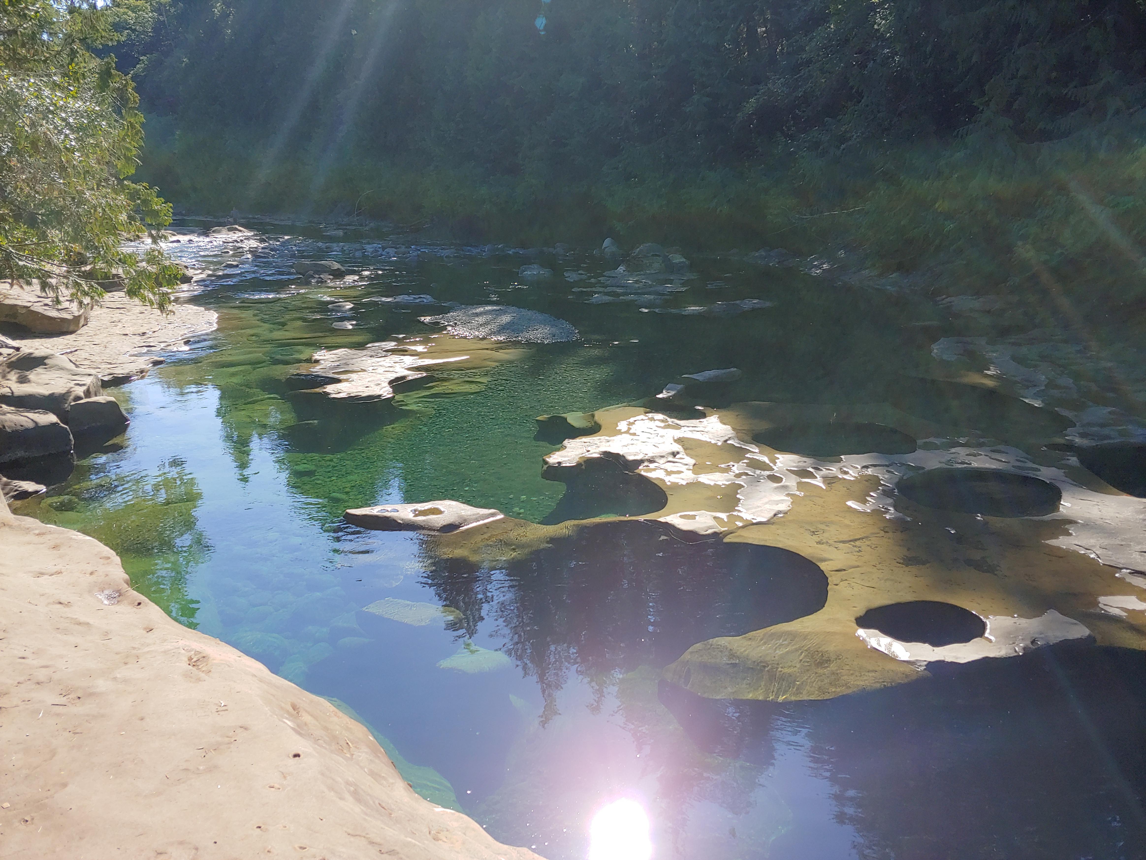 Oyster river potholes are stunning r/VancouverIsland